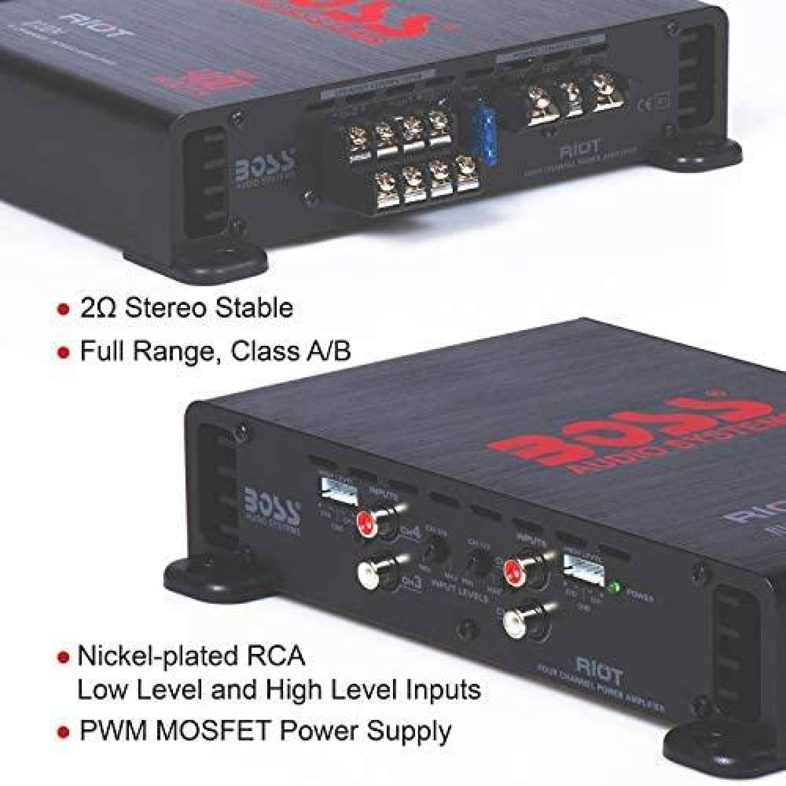 Amplificador de Automovil BOSS Audio Systems 400W 4 Canales