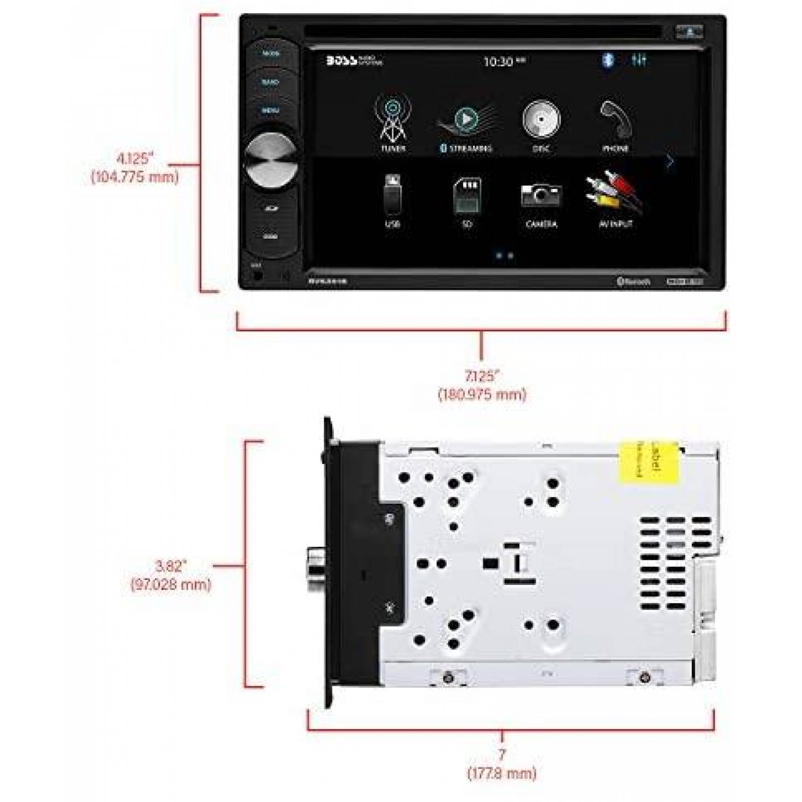 Estereo para Carro BOSS Audio Systems BV9351B LCD -Negro