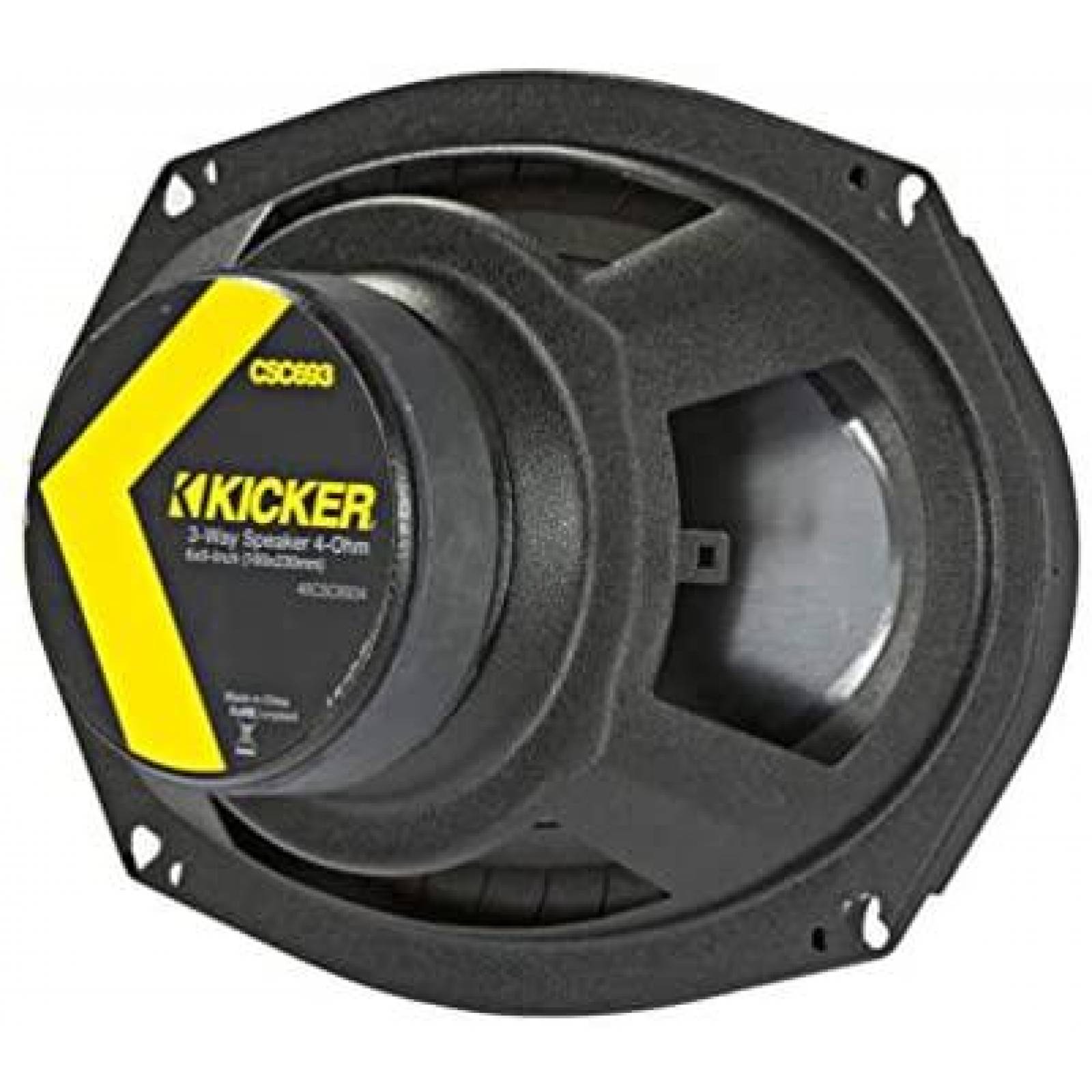 Par de Bocinas Kicker 150 Watts 6" x 9" -Amarillo