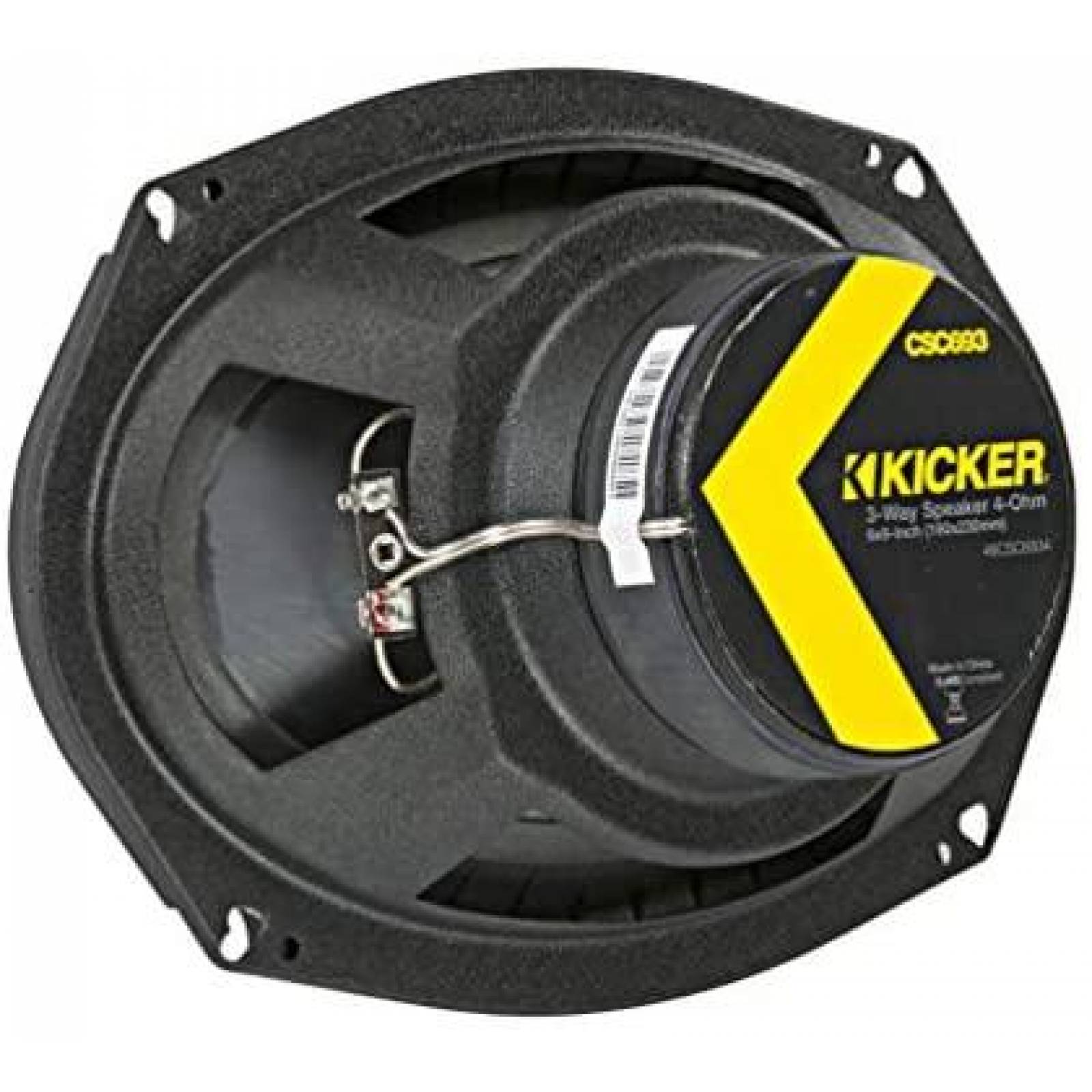 Par de Bocinas Kicker 150 Watts 6" x 9" -Amarillo