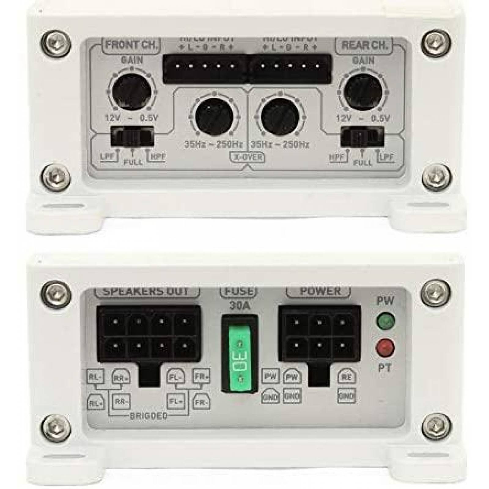 Amplificador Soundstream 4 Canales de 1000 Watts -Blanco