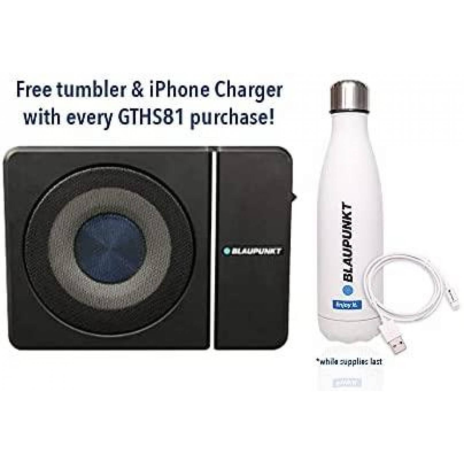 Subwoofer BLAUPUNKT GTHS81 320 W amplificado 8" -Negro