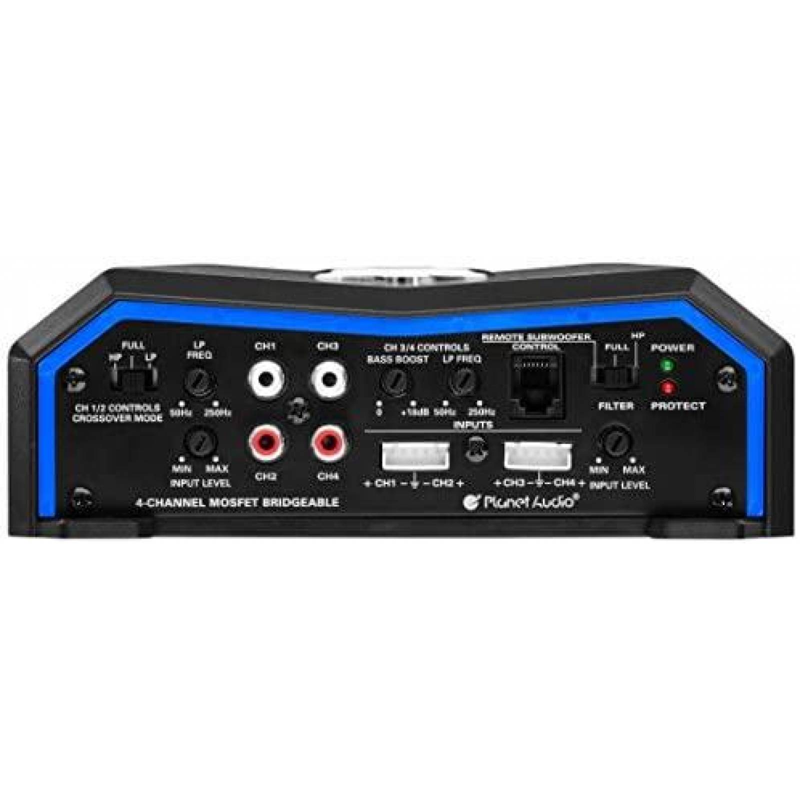 Amplificador Planet Audio PL2400.4 4-CH 2400 Watts 2/8 Ohm