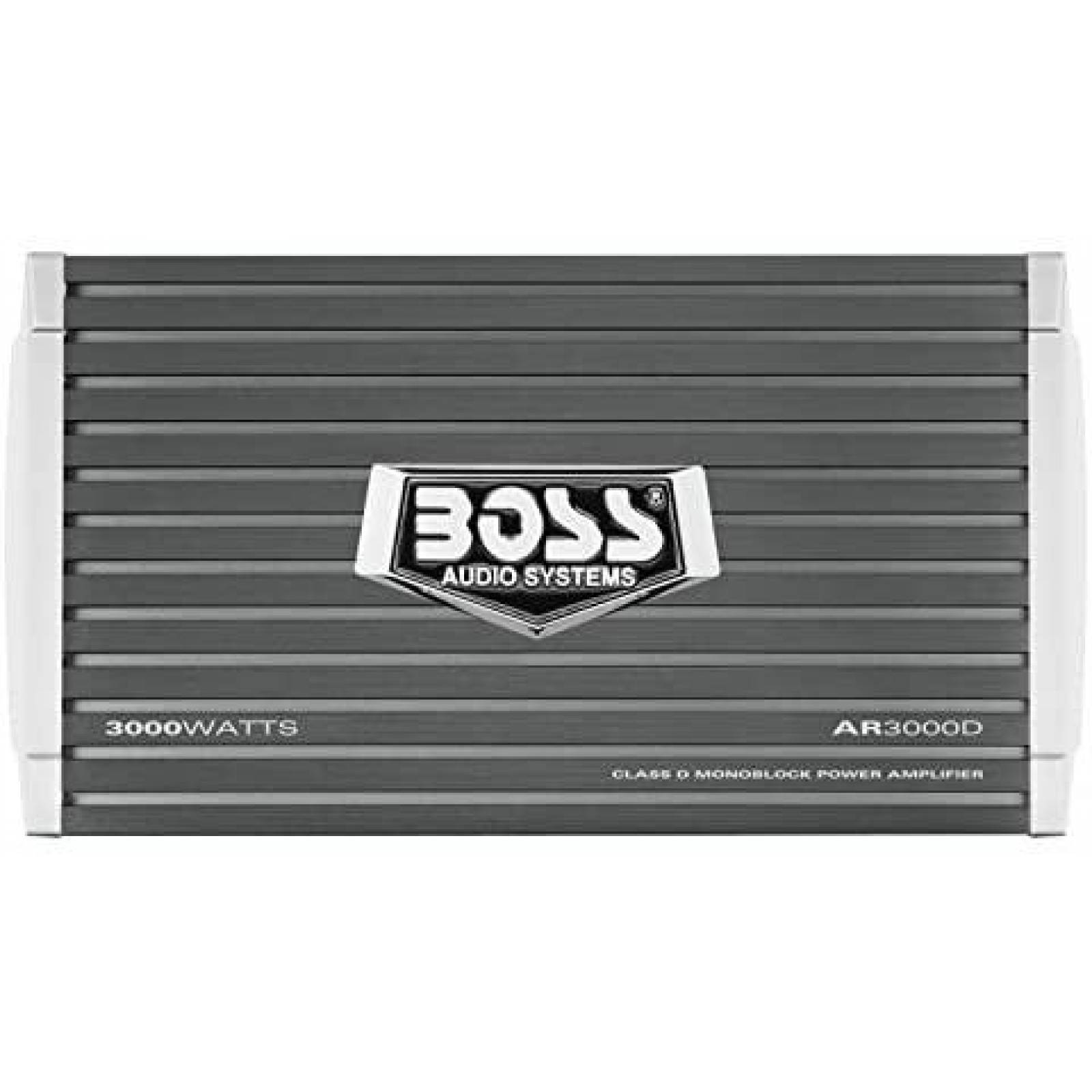 Amplificador Mono BOSS AR3000D 3000 Watts, 1 Ohm -Gris