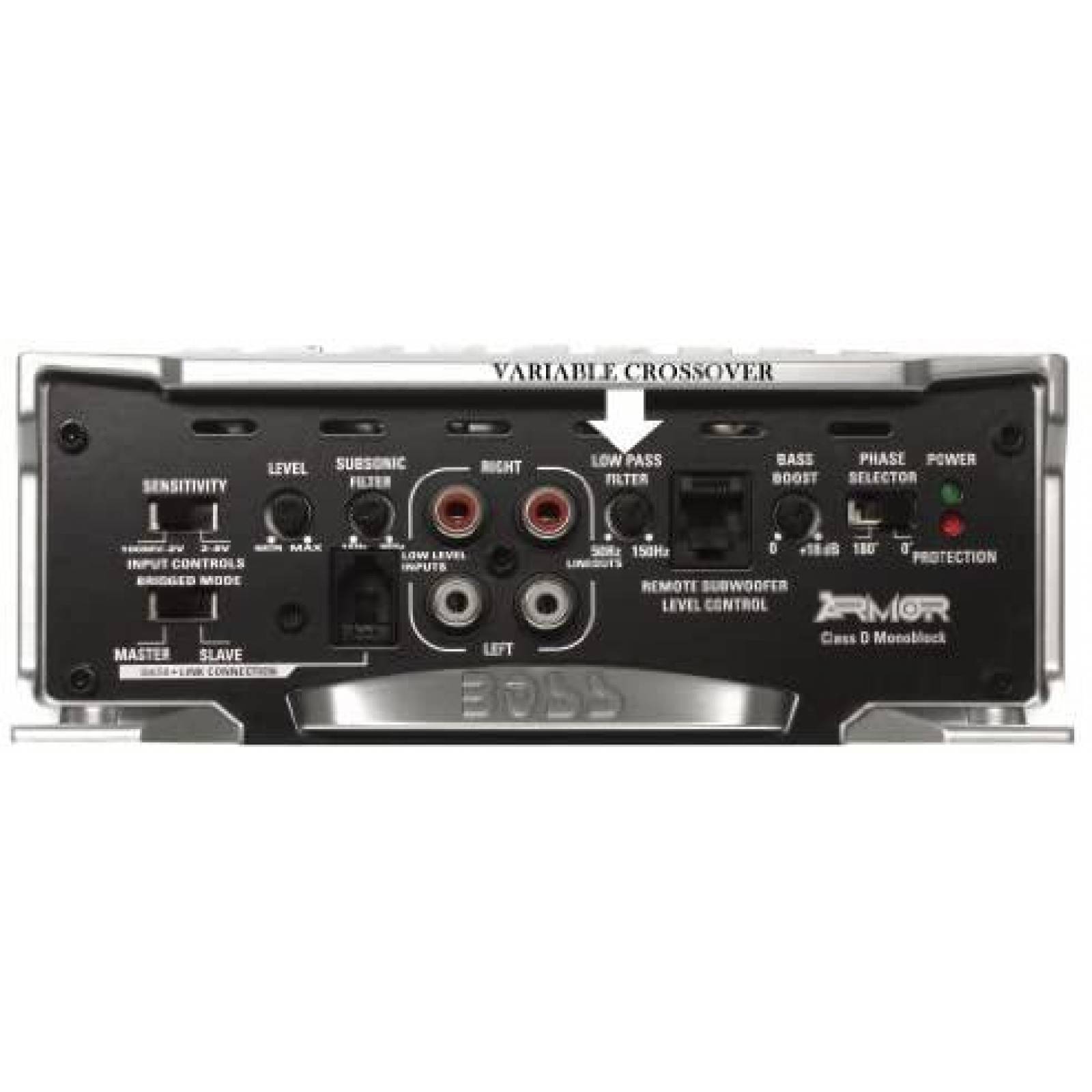 Amplificador Mono BOSS AR3000D 3000 Watts, 1 Ohm -Gris