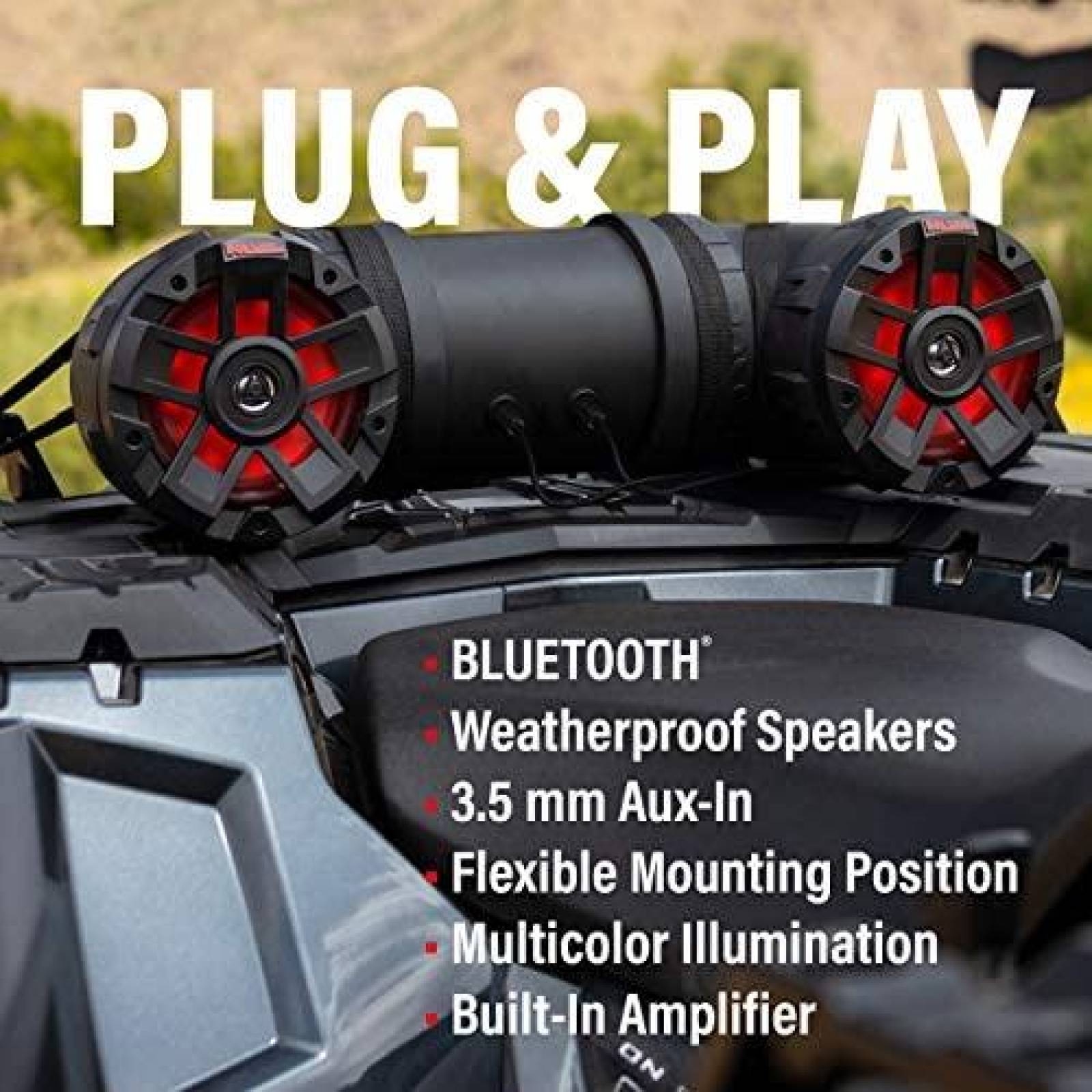 Bocina BOSS Audio Systems A Prueba de Agua Bluetooth -Negro