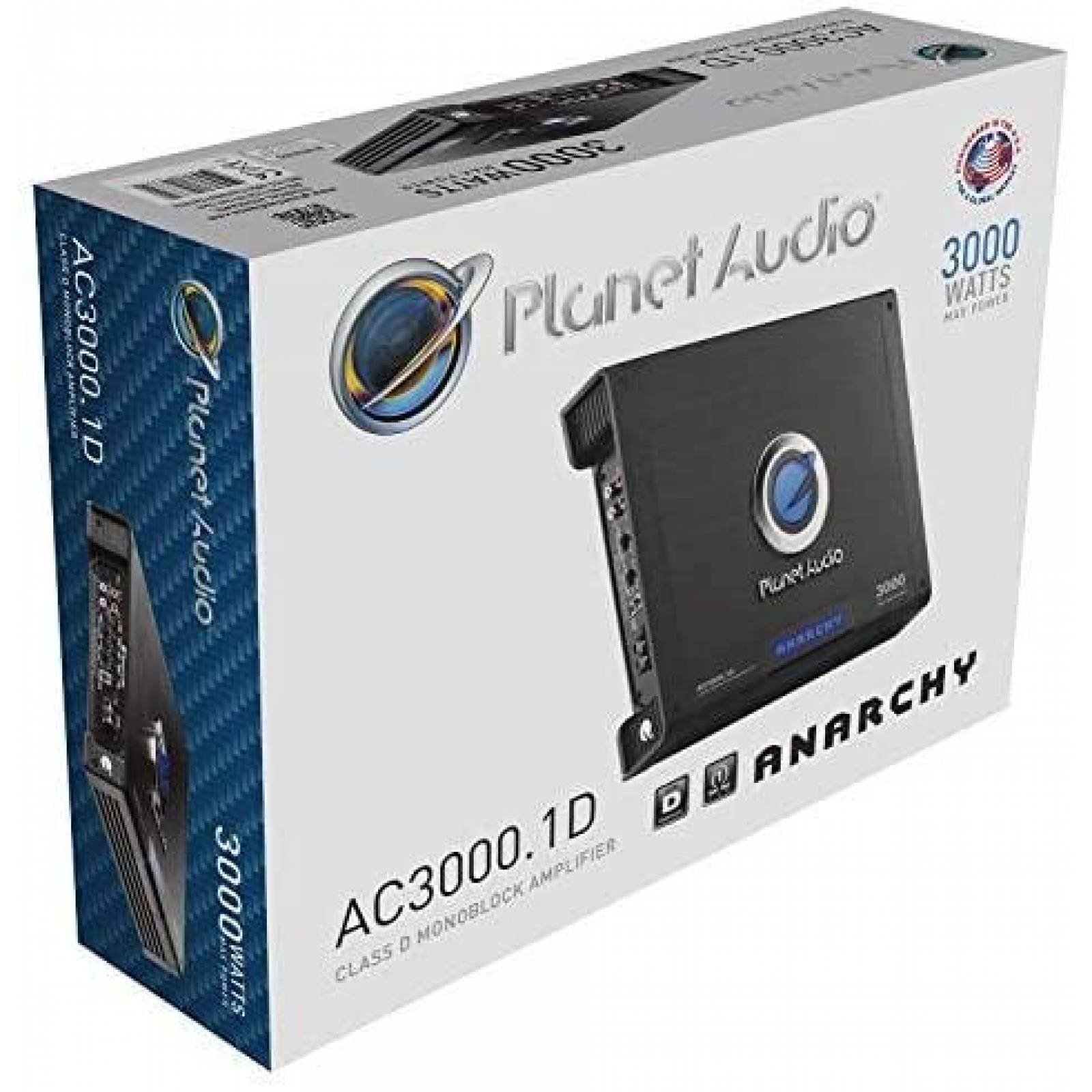 Amplificador para Auto Planet Audio 1800 Watts -Negro