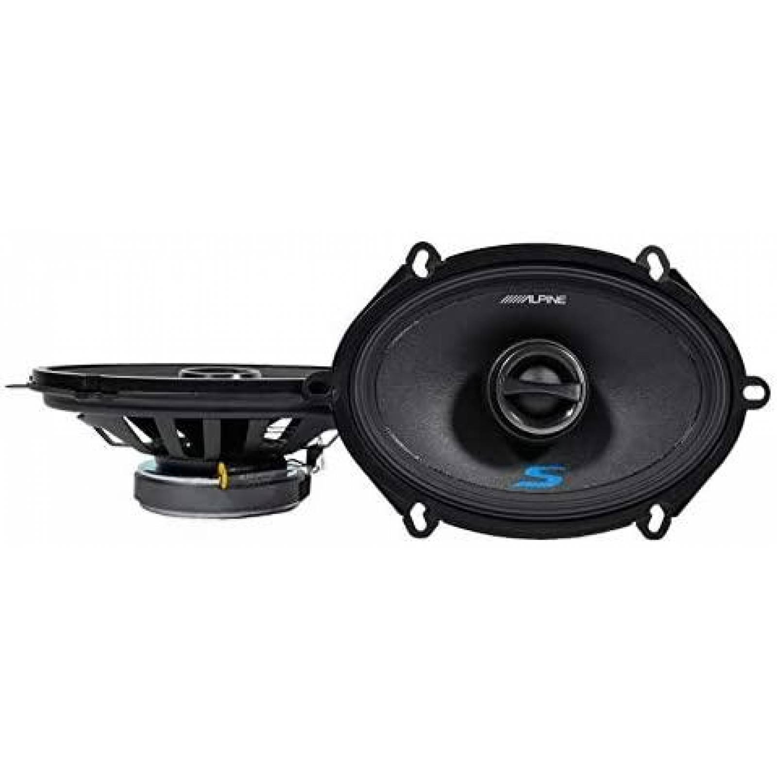 Bocinas Coaxiales Alpine S-S57 5 x 7'' 75W RMS -Negro