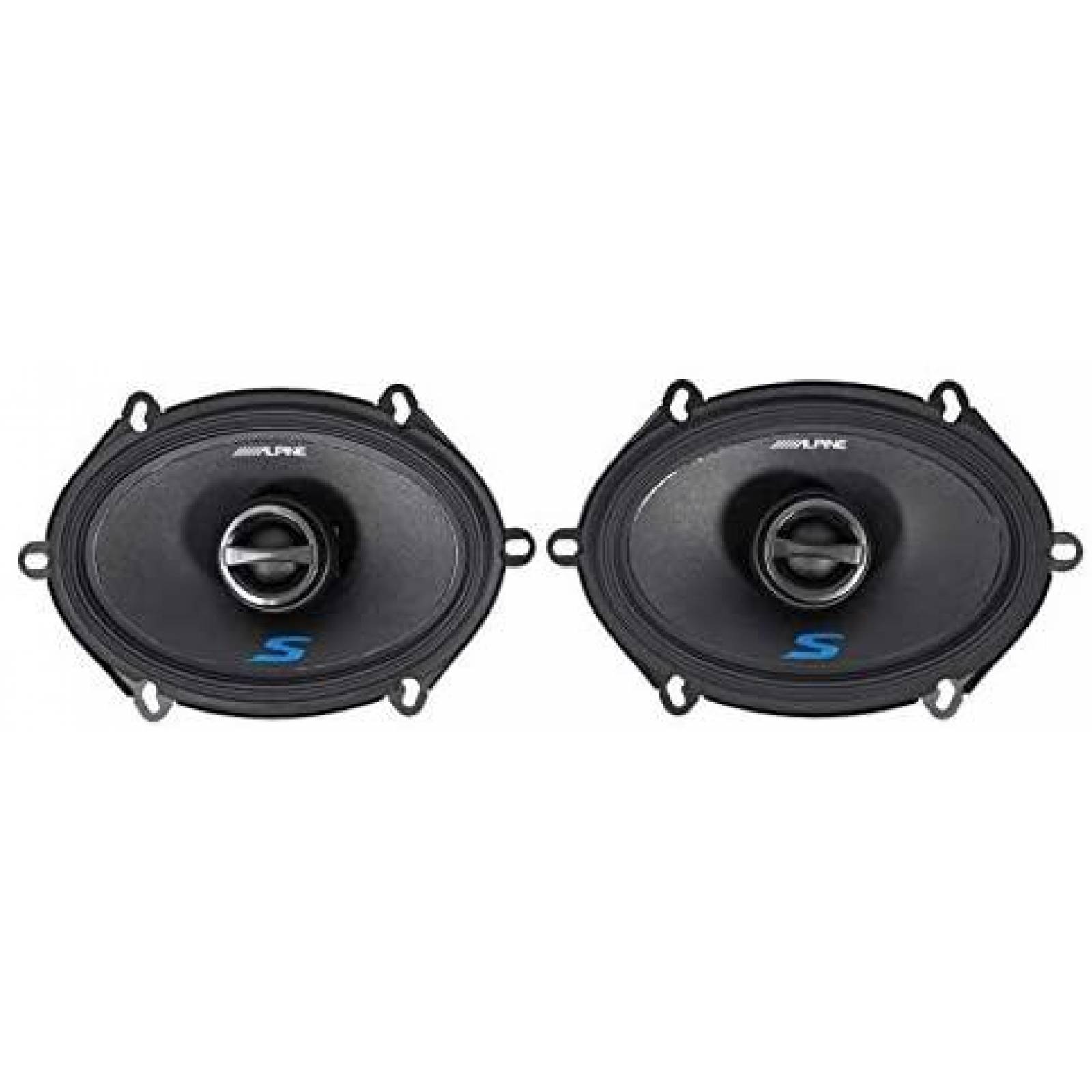 Bocinas Coaxiales Alpine S-S57 5 x 7'' 75W RMS -Negro