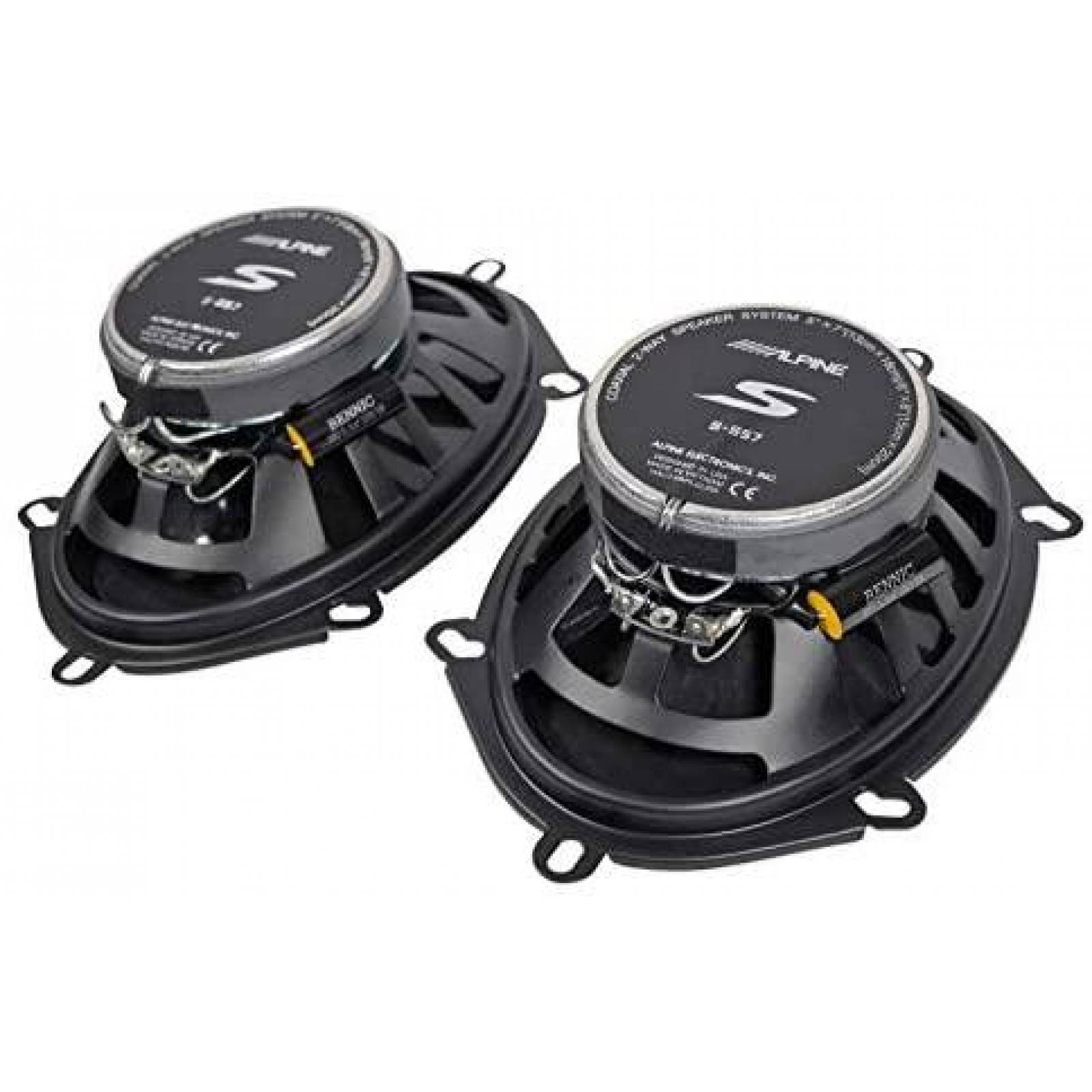 Bocinas Coaxiales Alpine S-S57 5 x 7'' 75W RMS -Negro