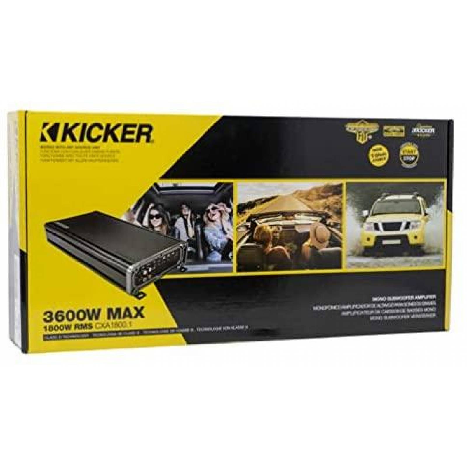 Amplificador Kicker CX1800.1 Audio para Automovil -Negro