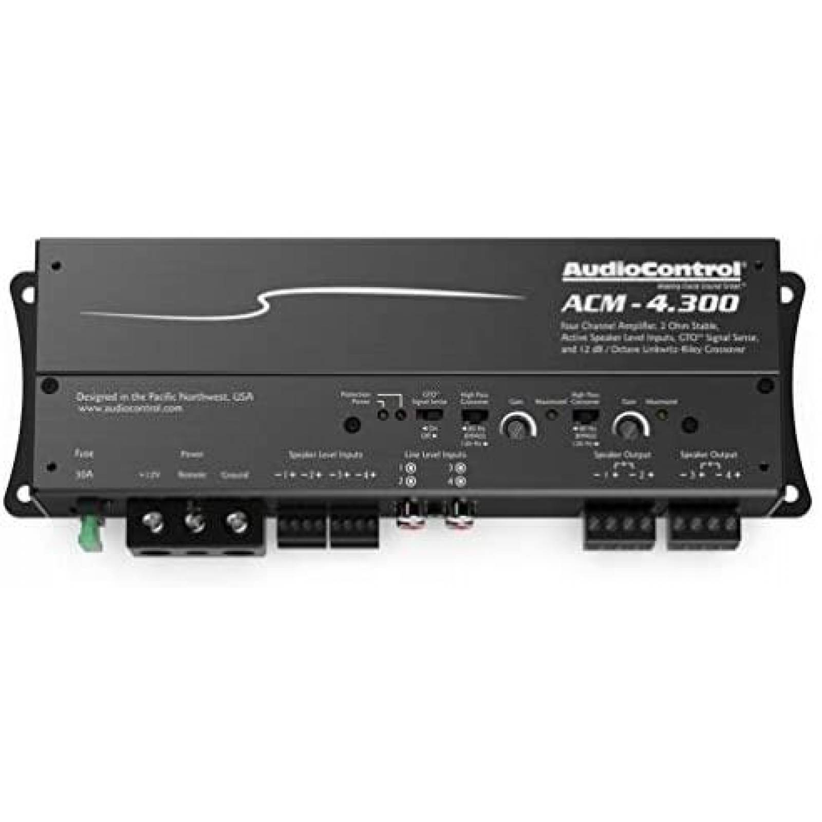 Amplificador AudioControl ACM-4.300 4 Canales 50 W para Auto