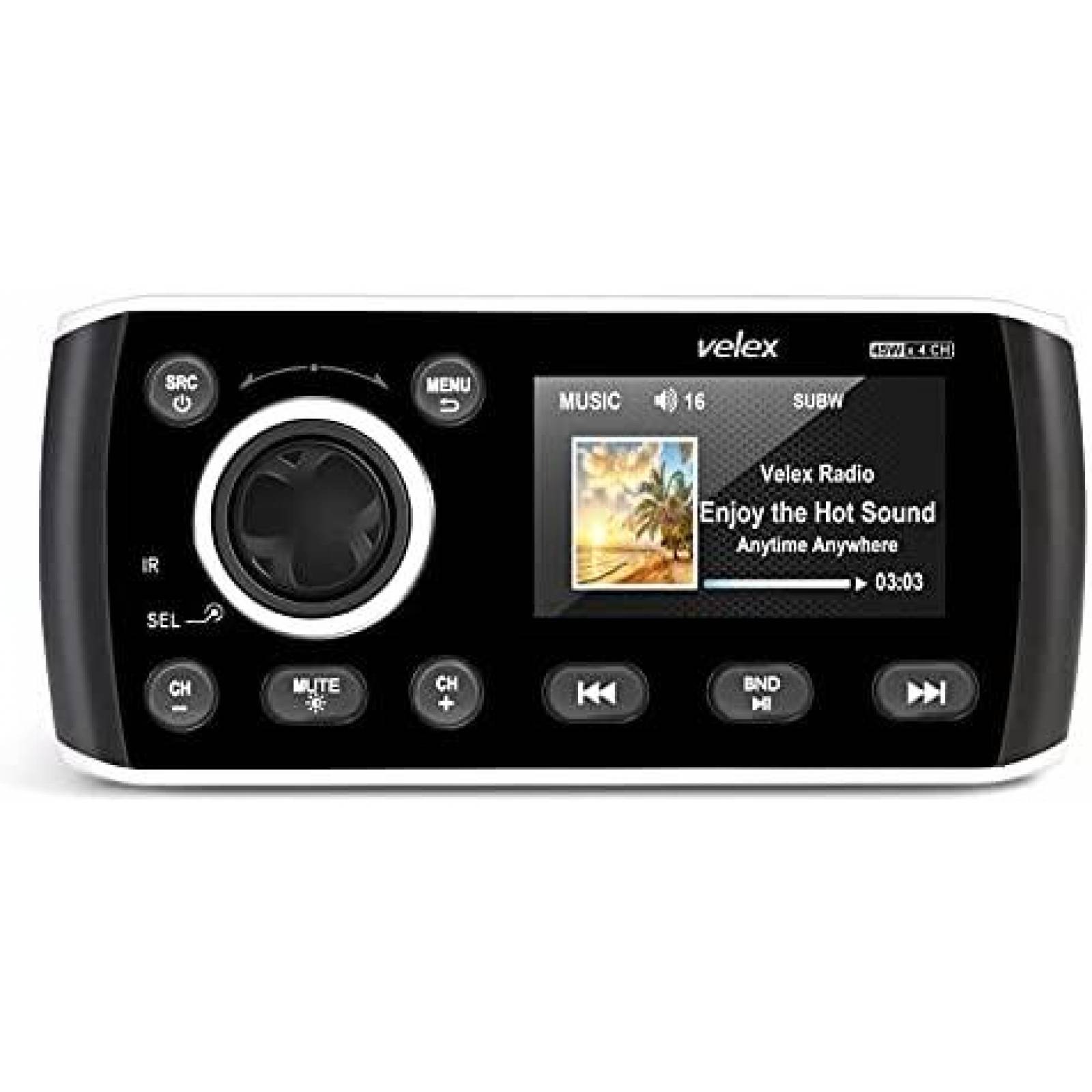 Estereo Velex VX-565 Receptor AM/FM Radio Bluetooth -Negro