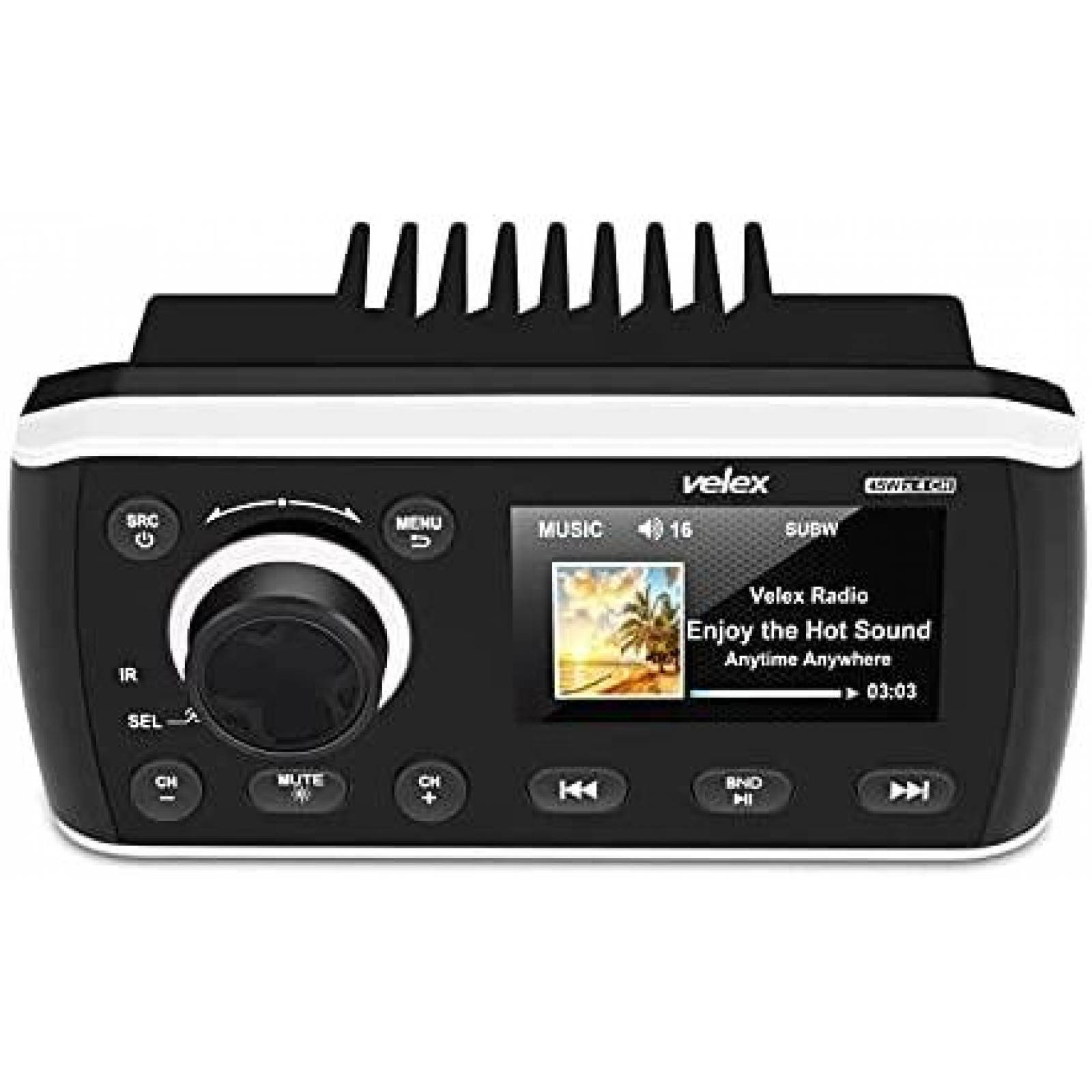 Estereo Velex VX-565 Receptor AM/FM Radio Bluetooth -Negro