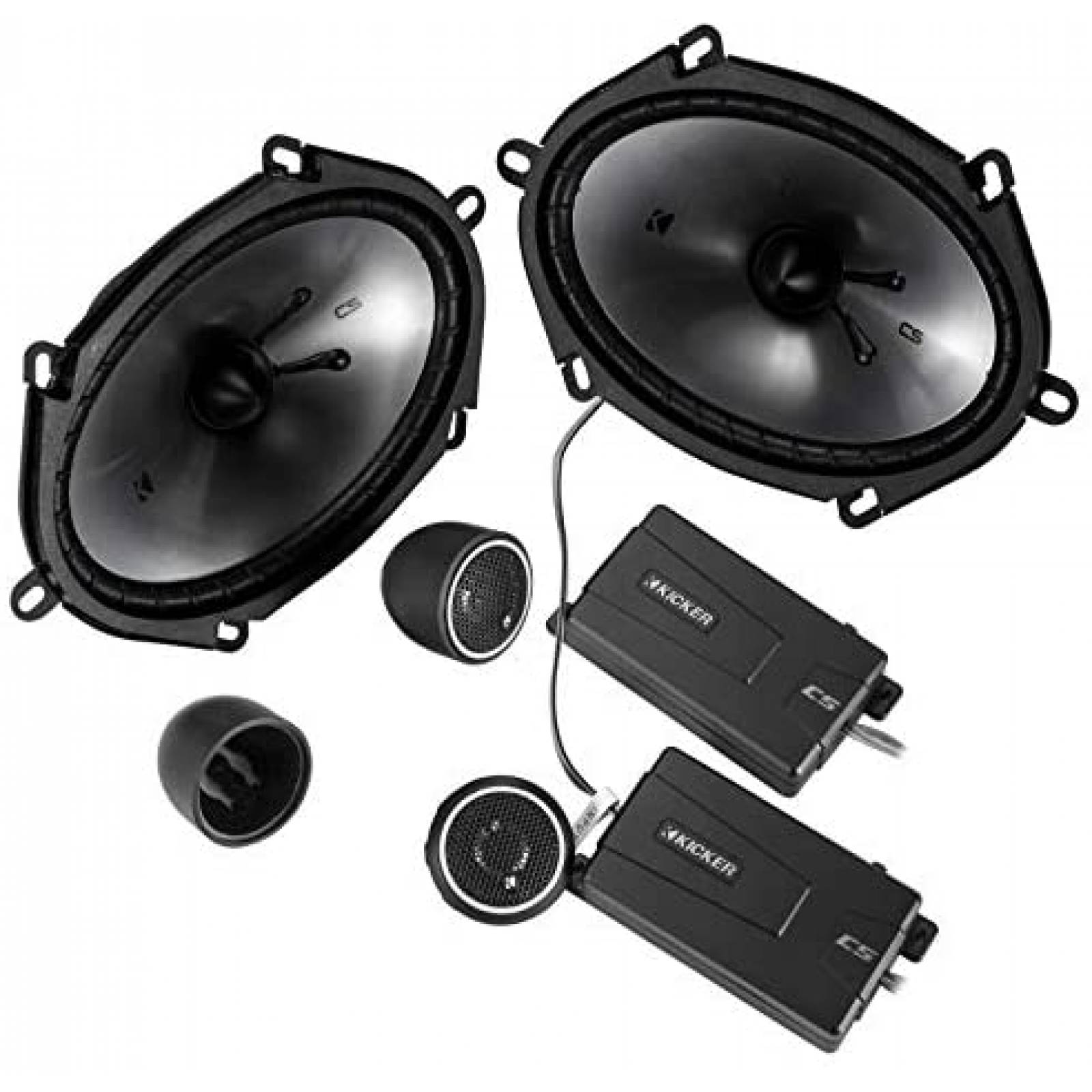 Bocinas Kicker 46CSS684 6 x 8'' de 225 V para Auto -Negro