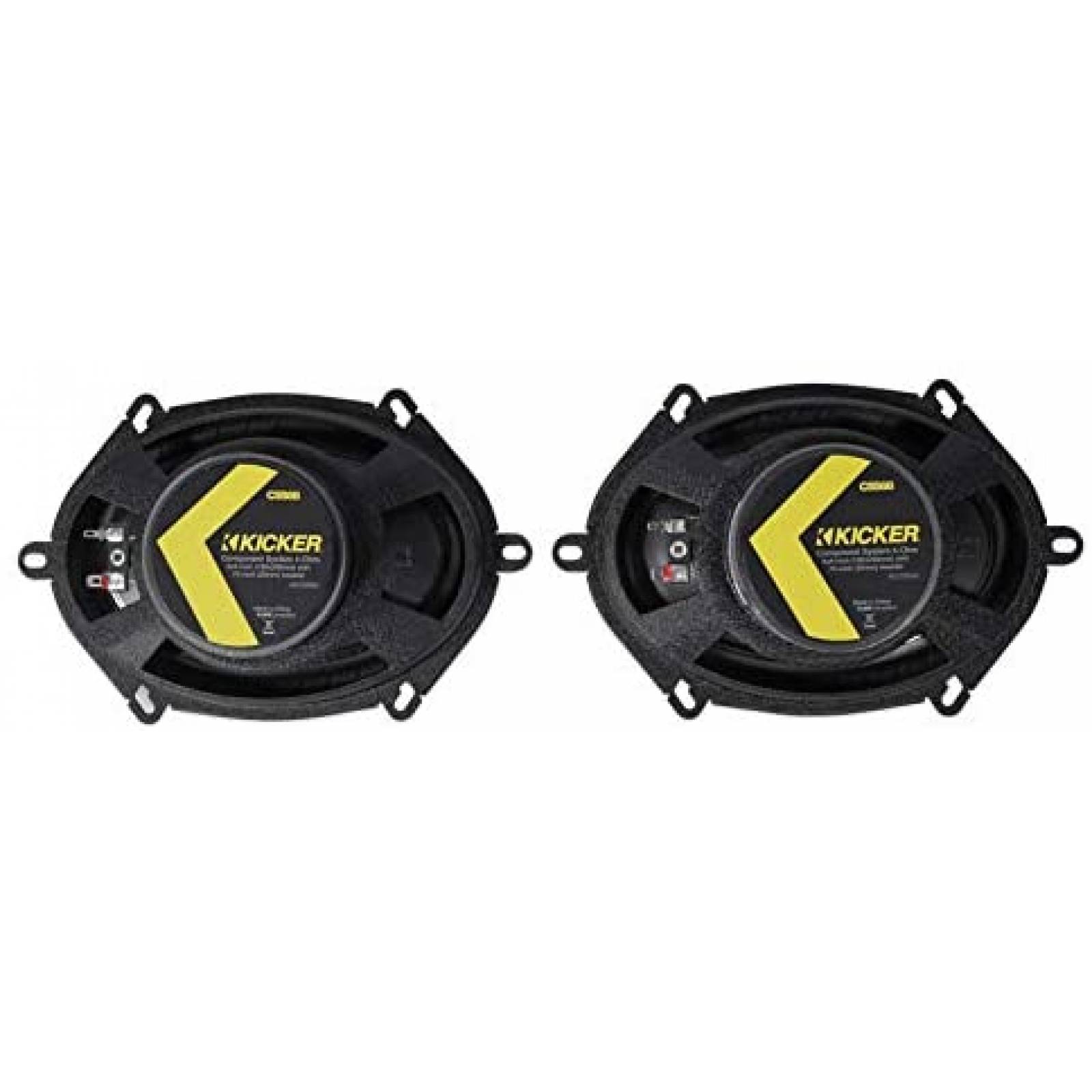 Bocinas Kicker 46CSS684 6 x 8'' de 225 V para Auto -Negro