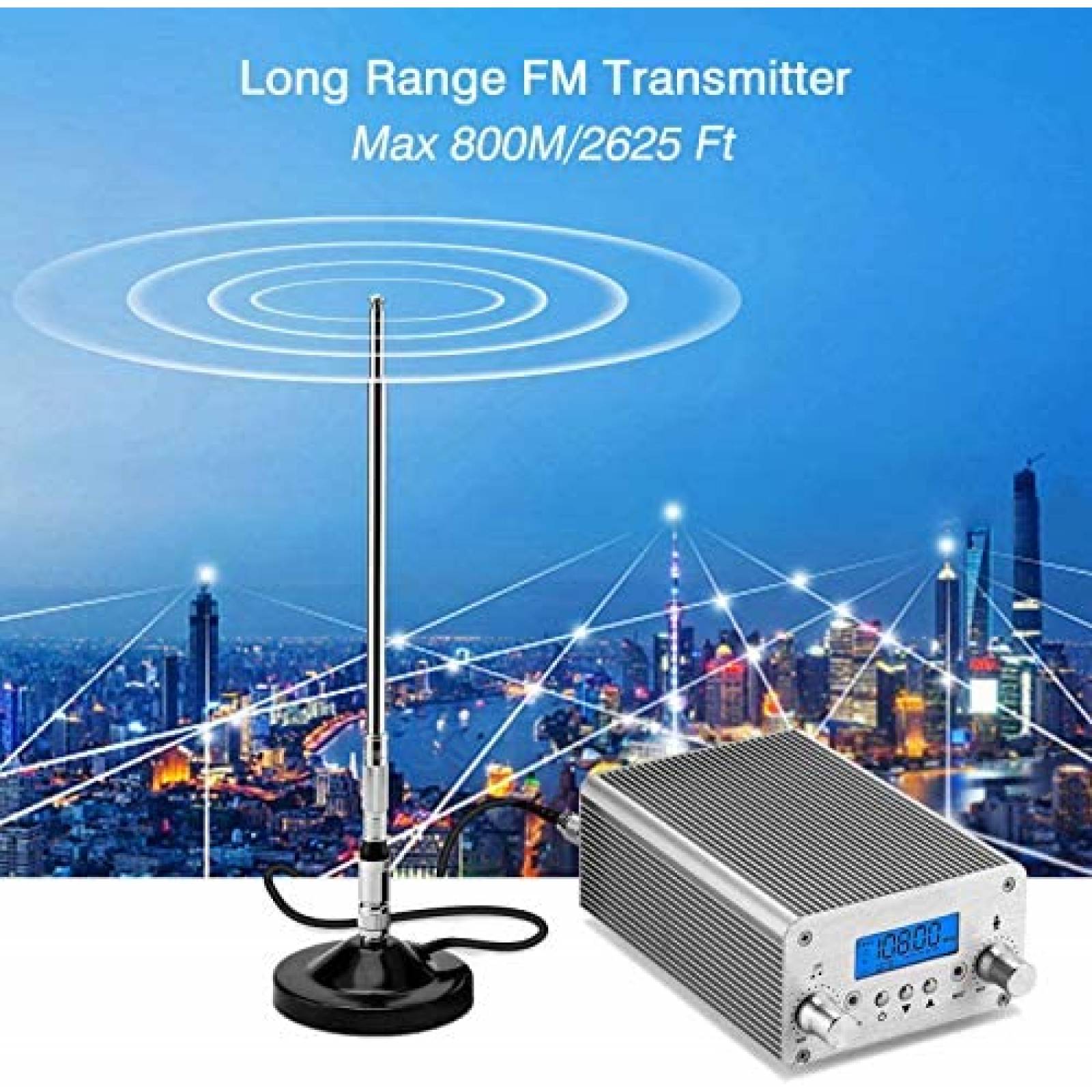 Transmisor de radiodifusion eoqo Estacion de radio FM de 15W