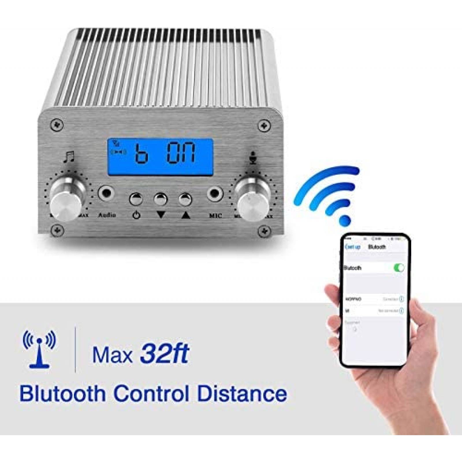Transmisor de radiodifusion eoqo Estacion de radio FM de 15W