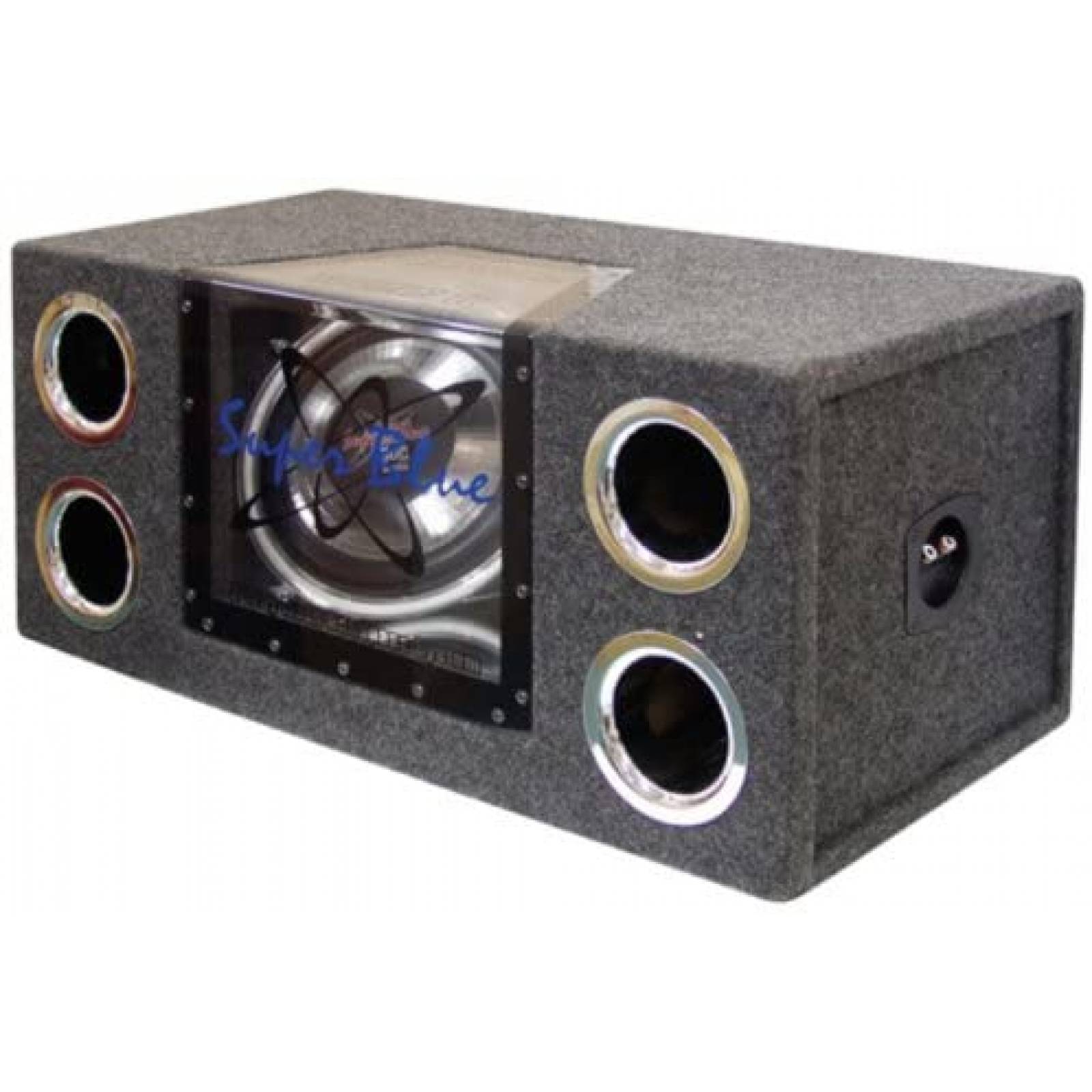 Subwoofer Pyramid FBABNPS122 12 " 1200W 2Vias Luz Azul Negro