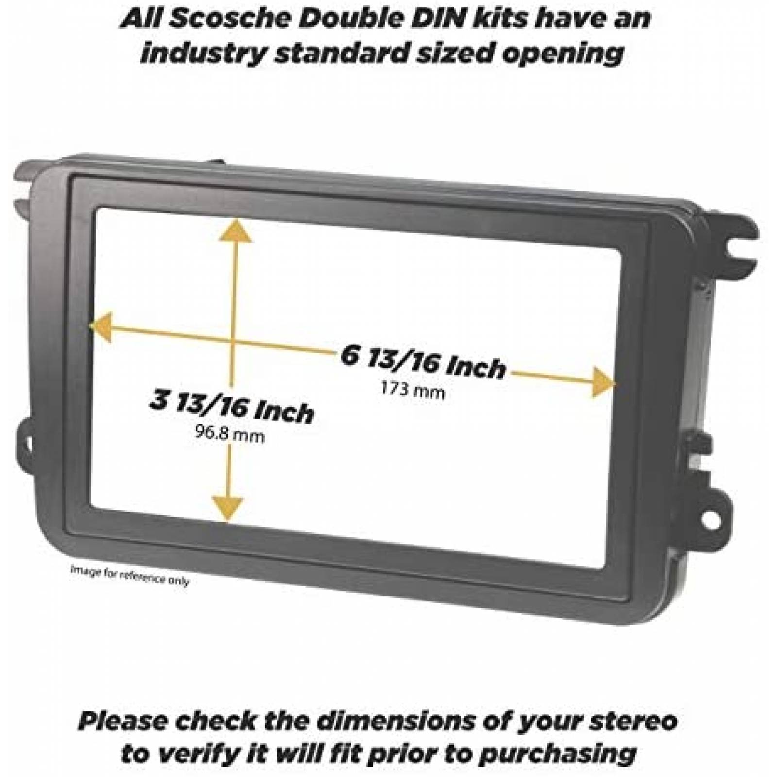 Tablero DIN Scosche FD6200B para Ford Focus ISO -Negro