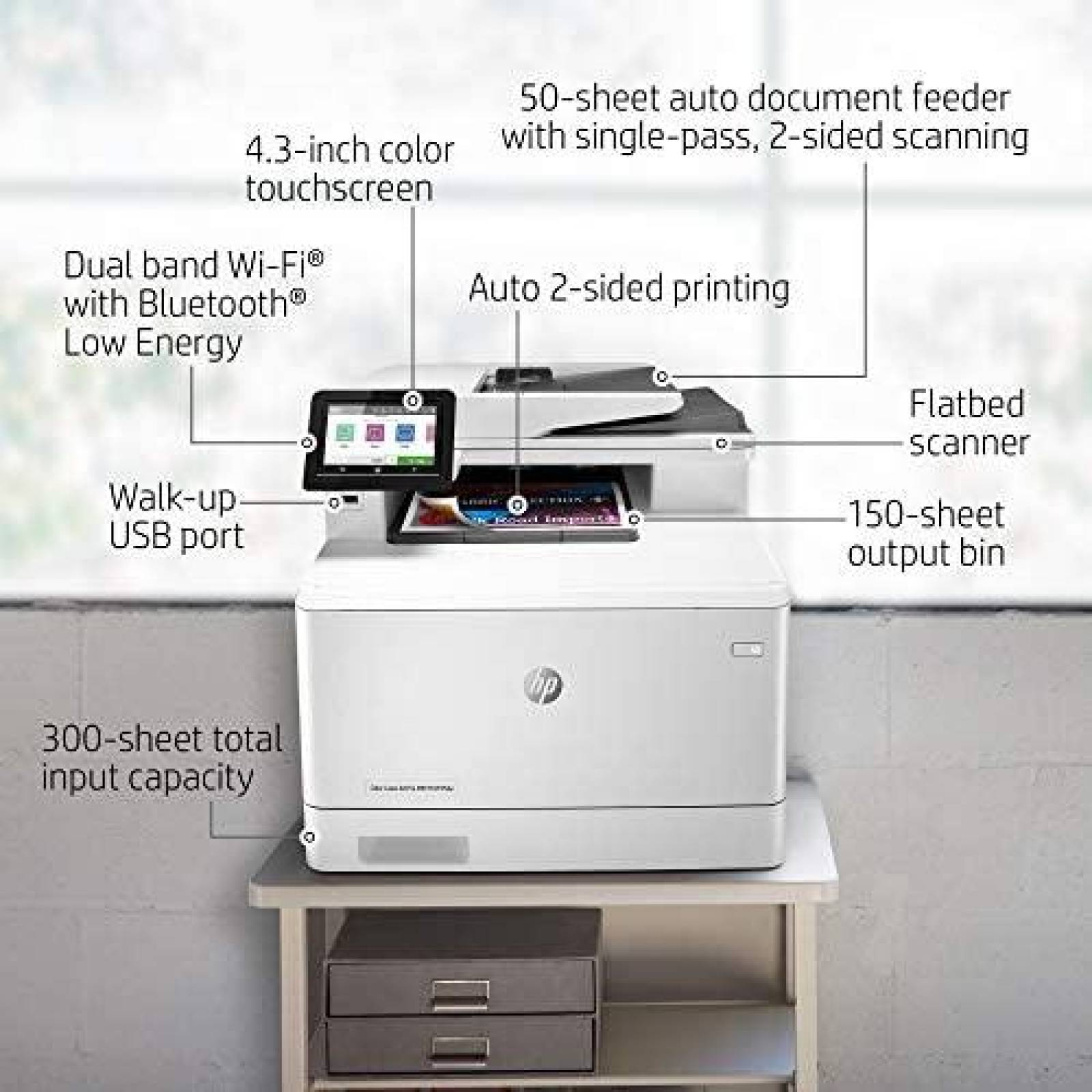 Impresora Laser HP Color LaserJet Pro Multifuncional -Blanco