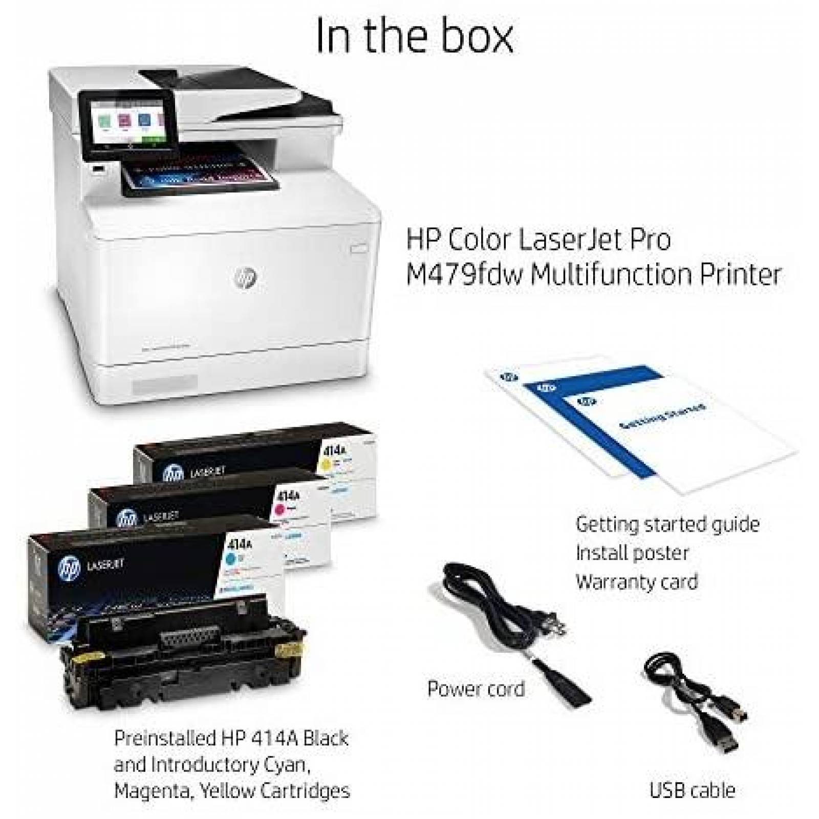 Impresora Laser HP Color LaserJet Pro Multifuncional -Blanco