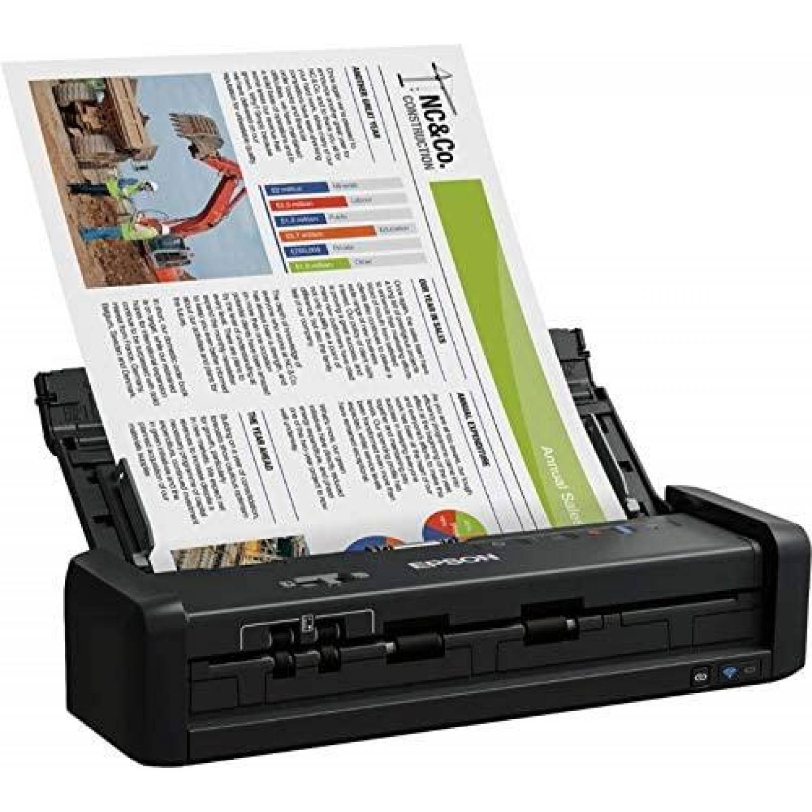 Escaner de Documentos Epson Portatil Inalambrico a Color