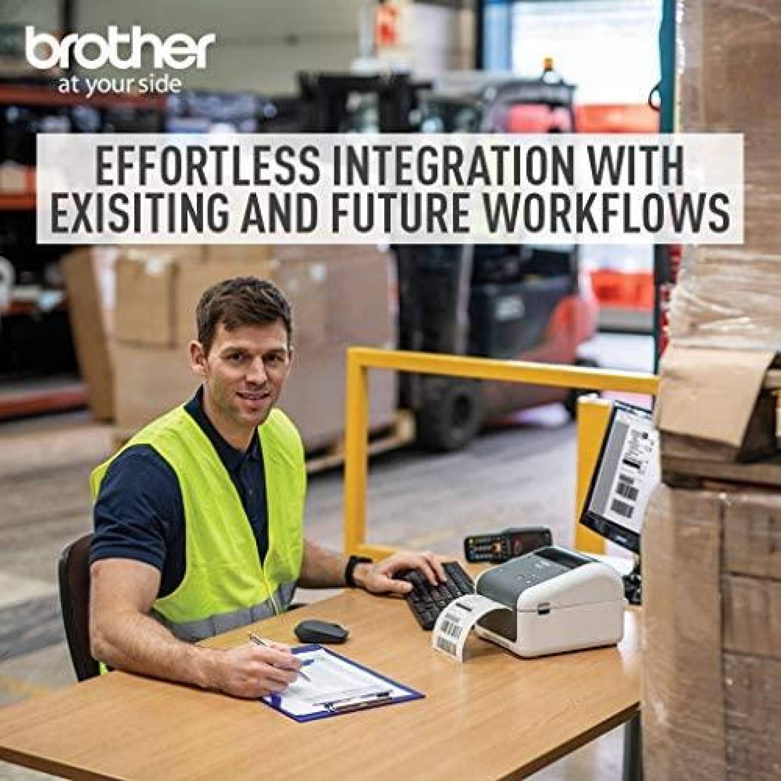 Impresora Brother TD4410D 203 dpi 8 IPS USB 4'' -Gris