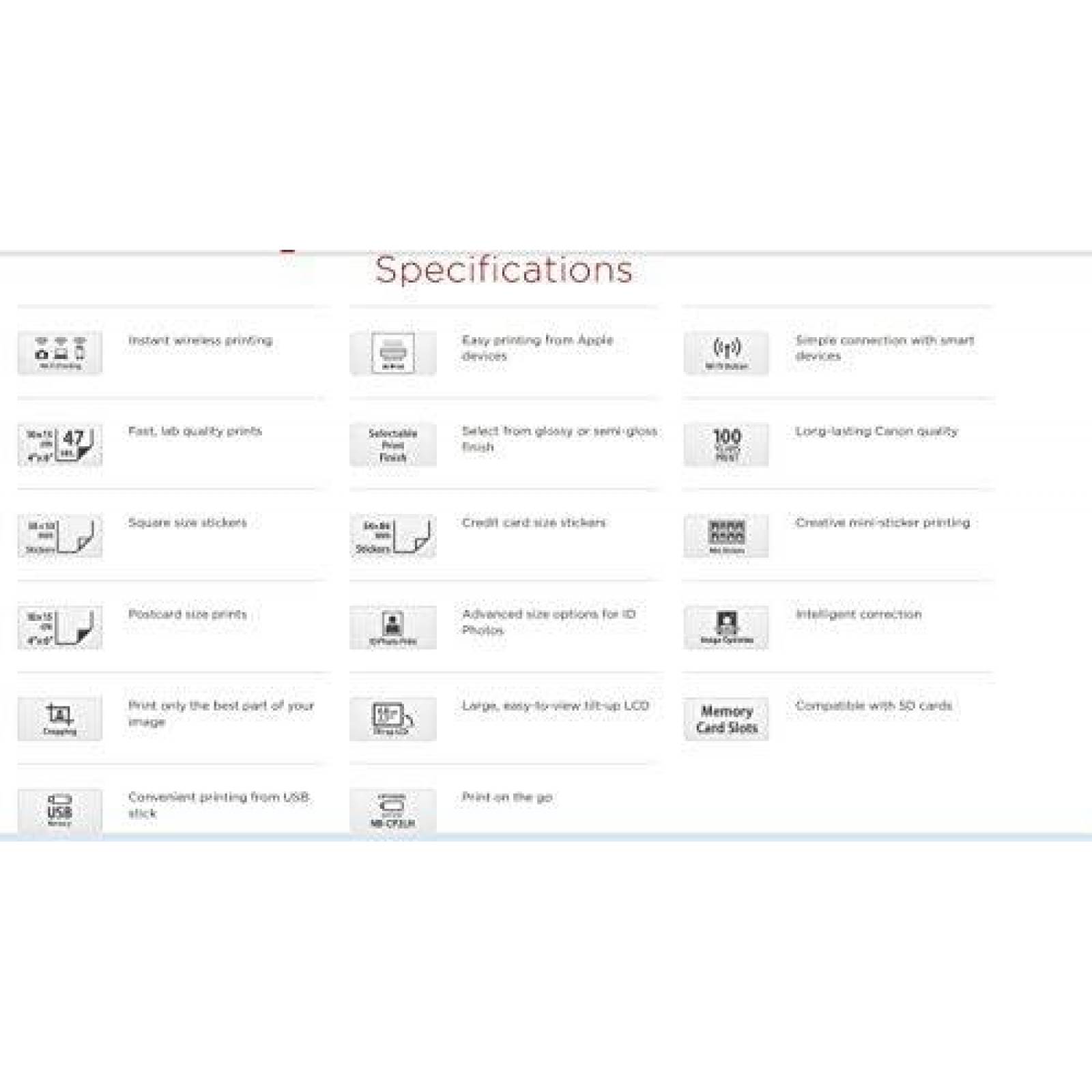 Impresora de Fotografias Canon Selphy CP1200 A Color -Negro