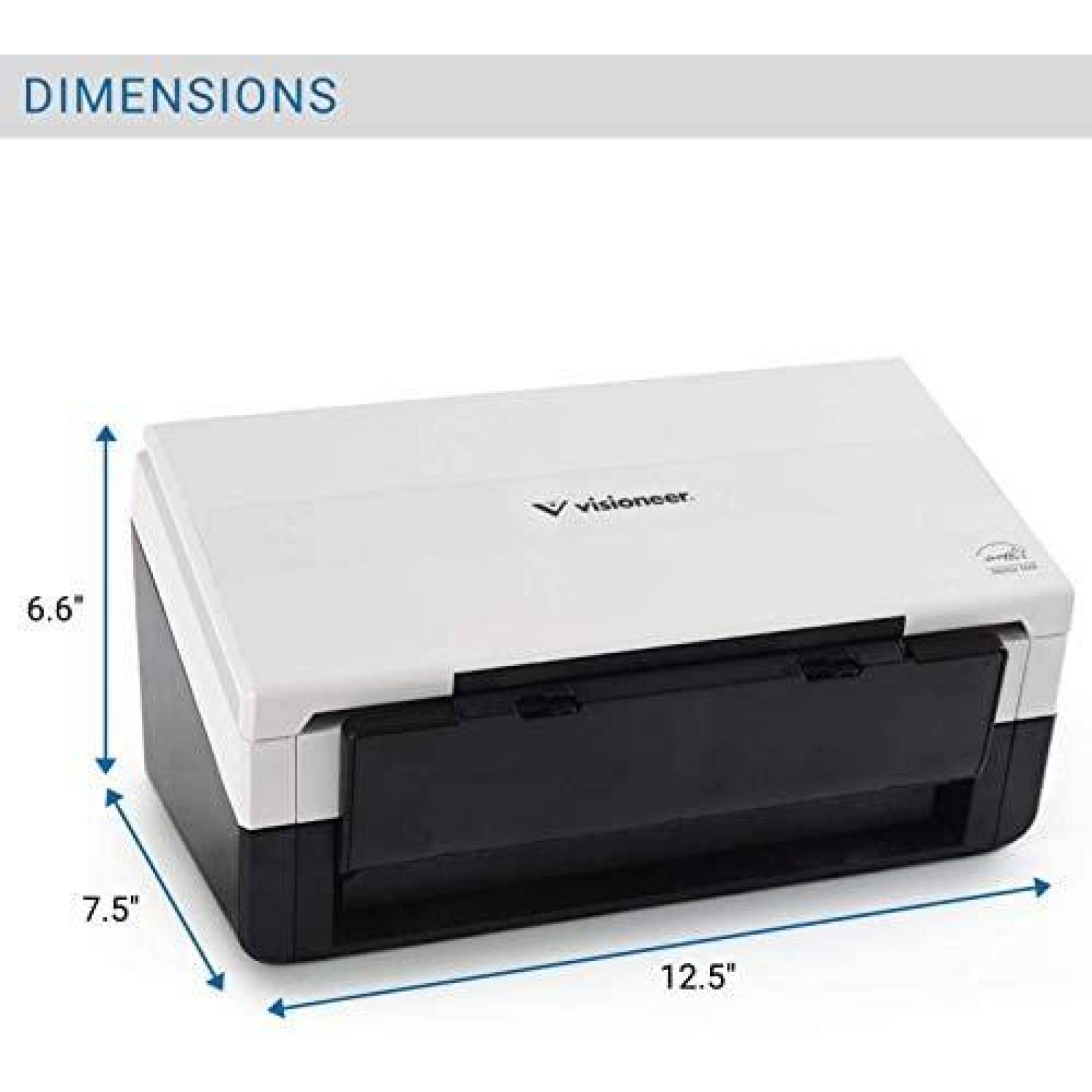 Escaner Visioneer 600 dpi optico USB Duplex -Blanco