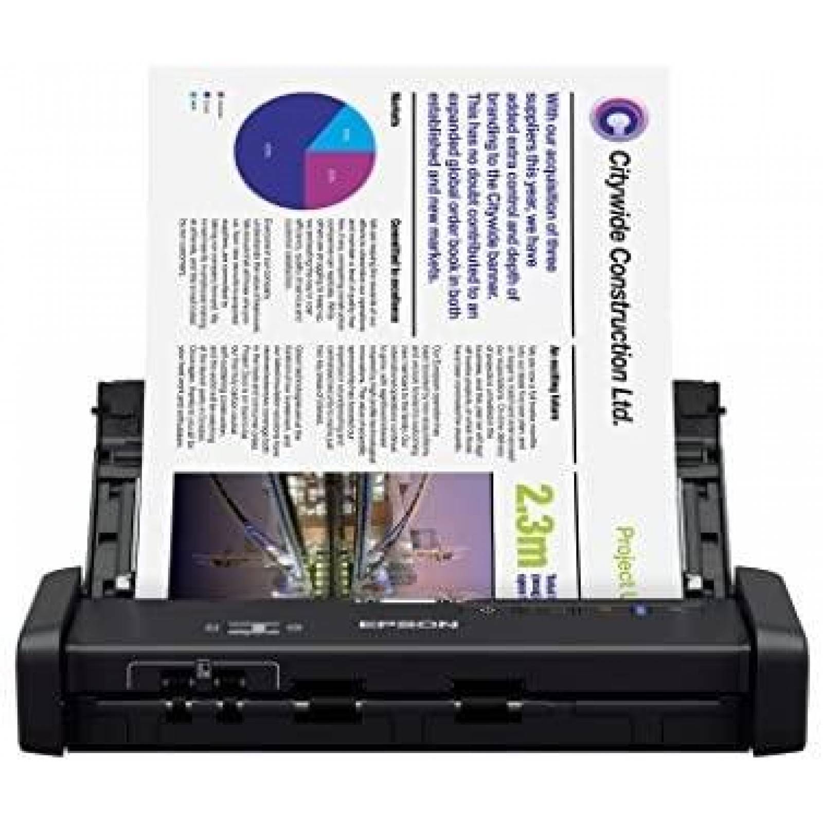 Escaner de Documentos Epson Portatil para Mac y PC -Negro