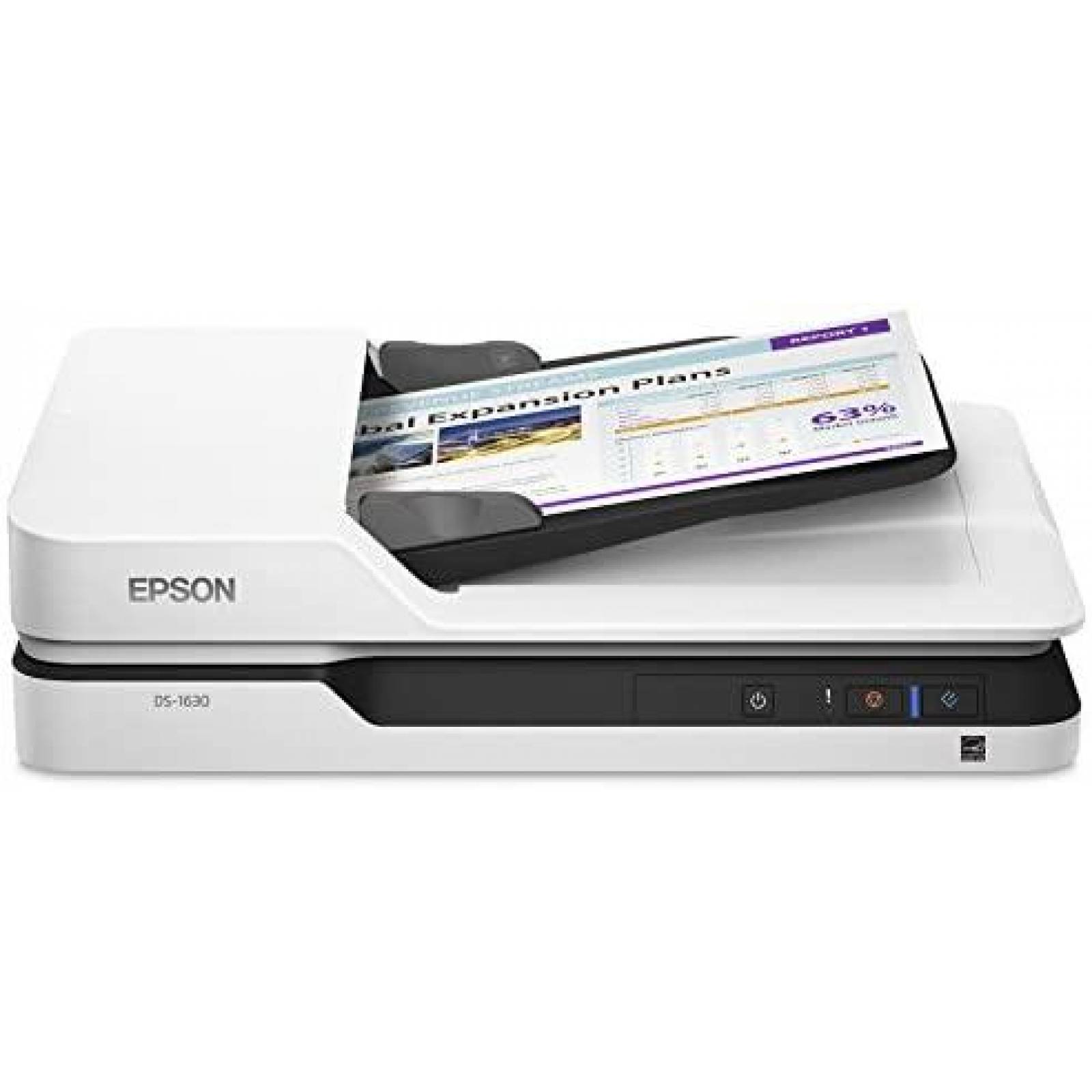 Escaner Epson DS-1630 25 ppm 1200 dpi USB -Blanco