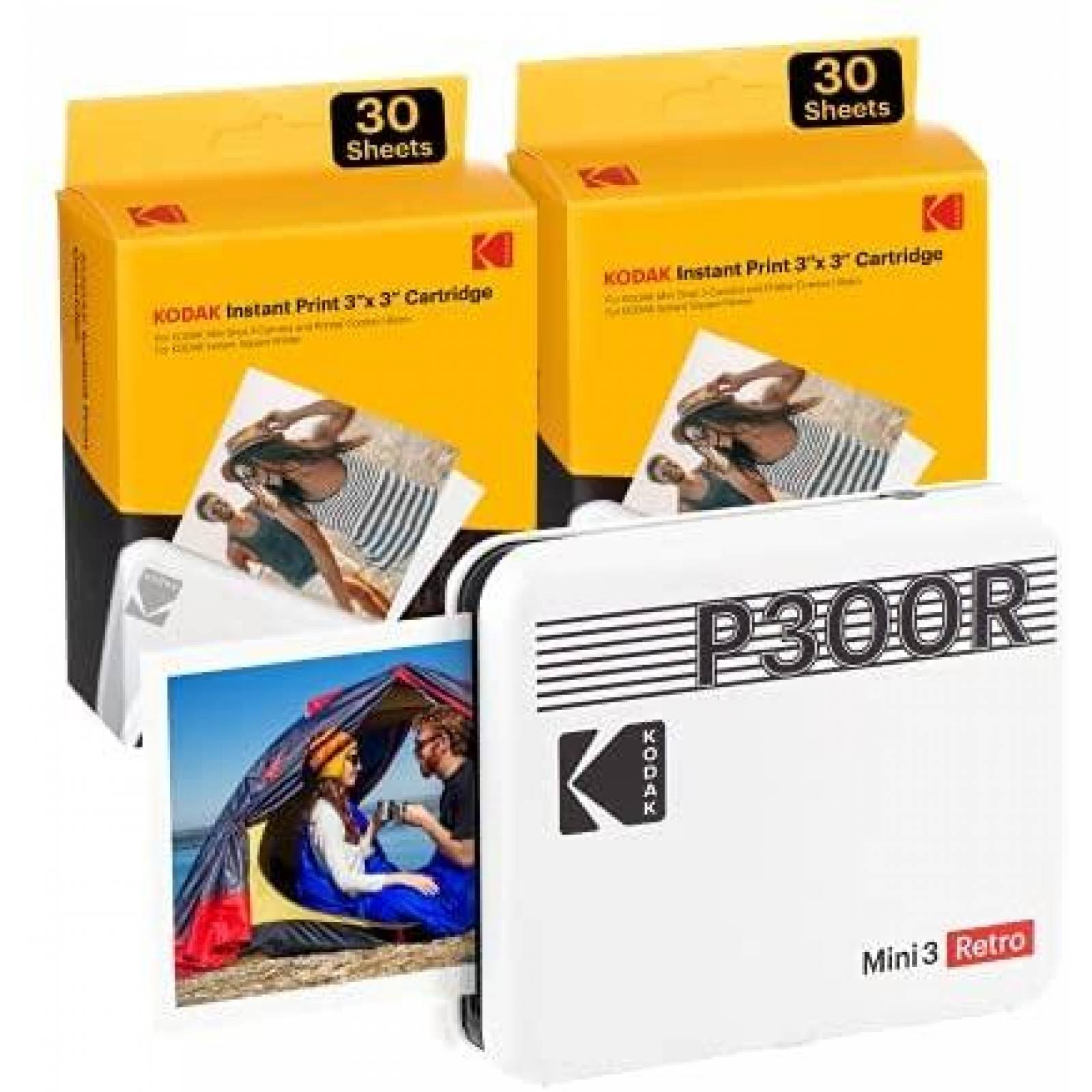 Impresora de Fotos Portatil Kodak Mini 3 Retro 3 x 3''