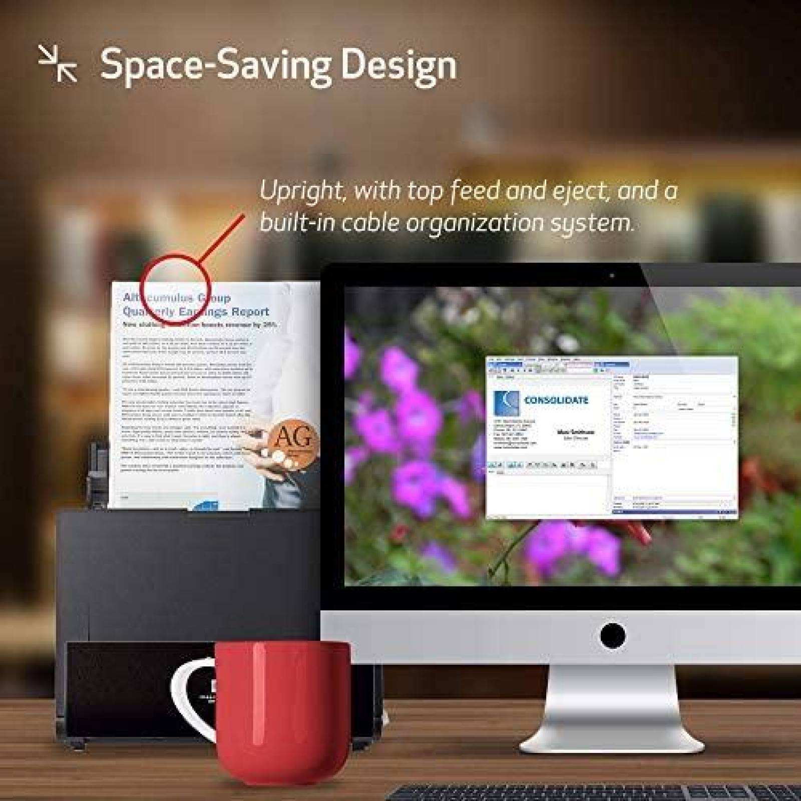 Escaner de Documentos Canon DR-C225 II ImageFORMULA -Negro