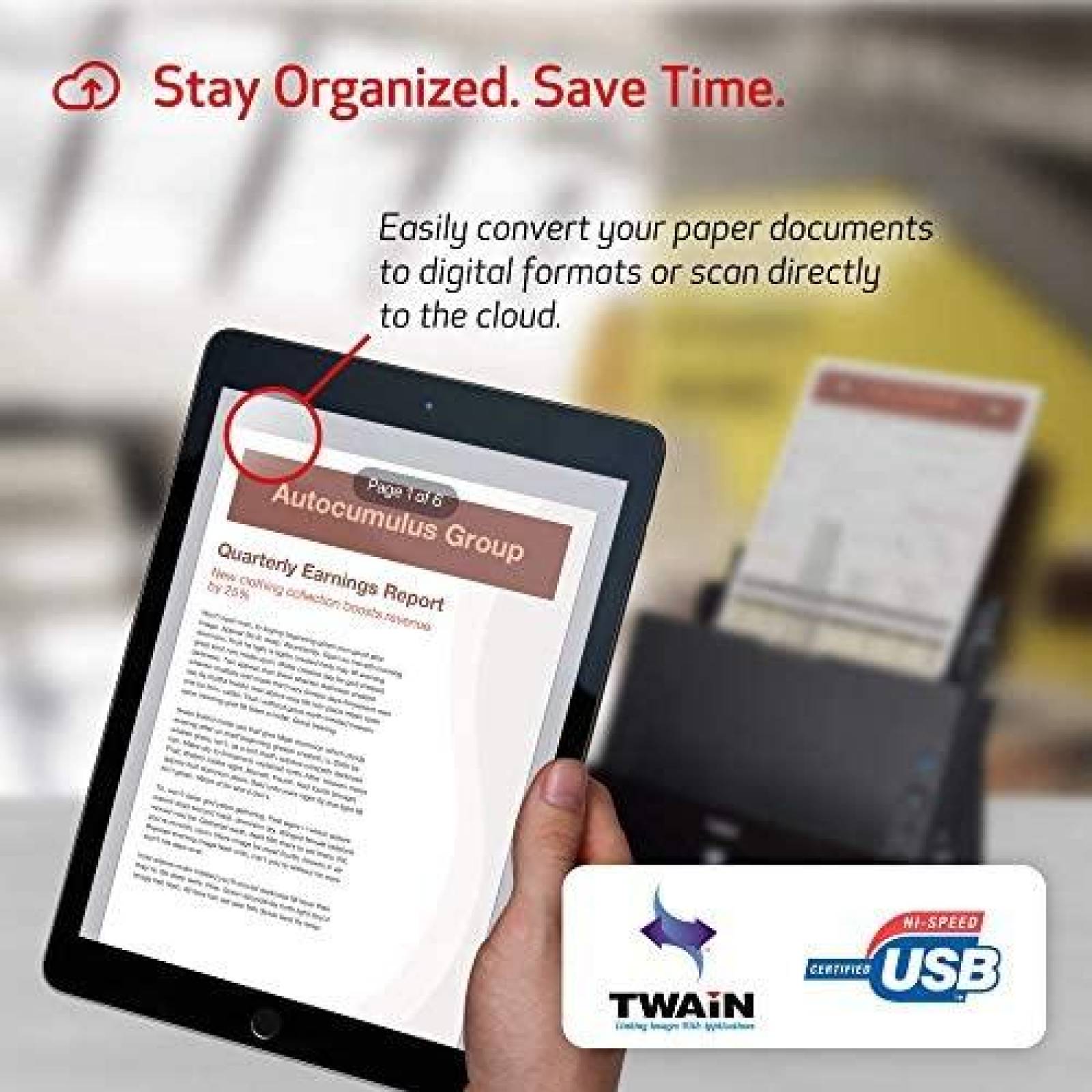 Escaner de Documentos Canon DR-C225 II ImageFORMULA -Negro