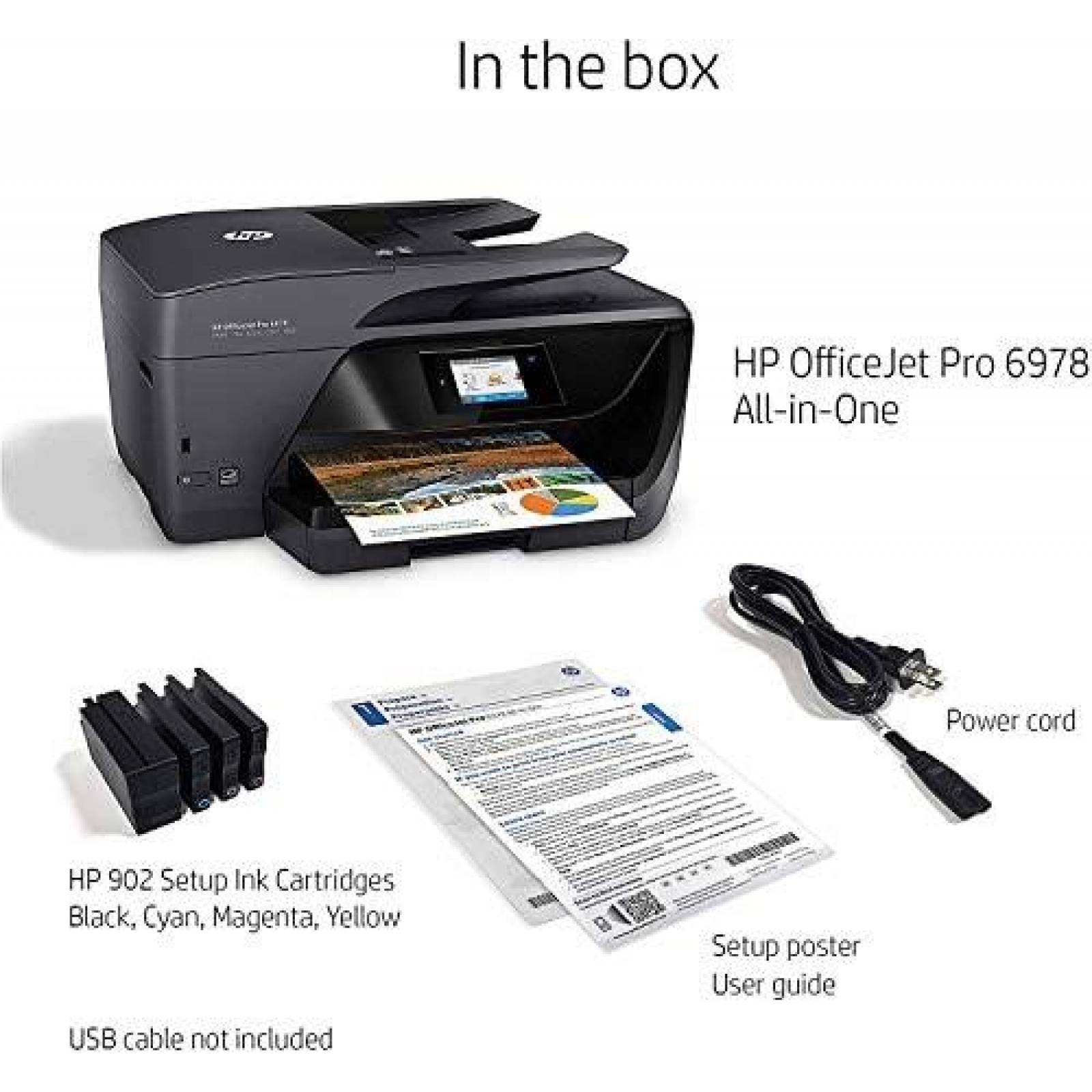 Impresora HP OfficeJet Pro 6978 Compatible con Alexa -Negro