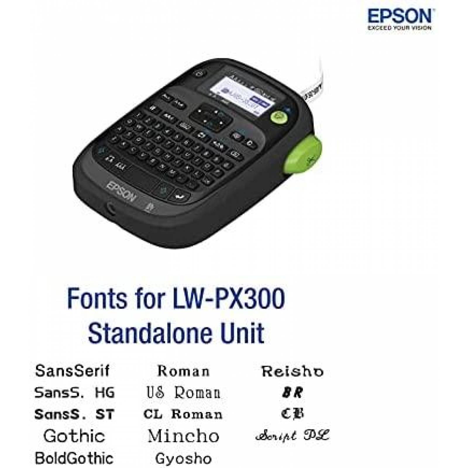 Kit de rotuladora LABELWORKS LW-PX300VP industrial -Negro