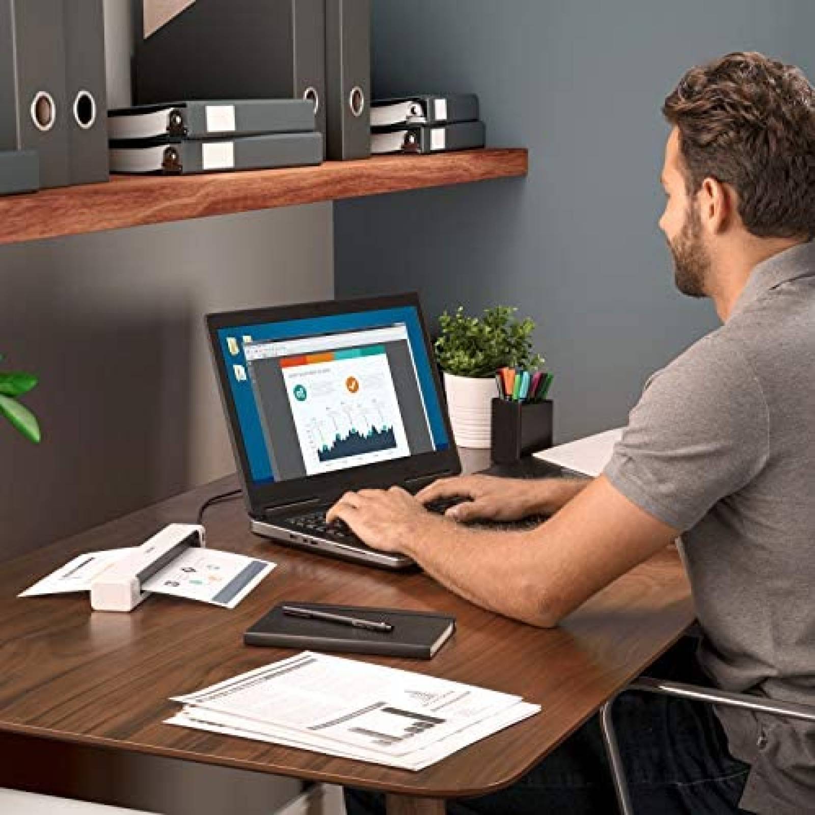 Escaner Brother 2.5 Watts USB 11.9" x 2.2" x 1.4" -Blanco