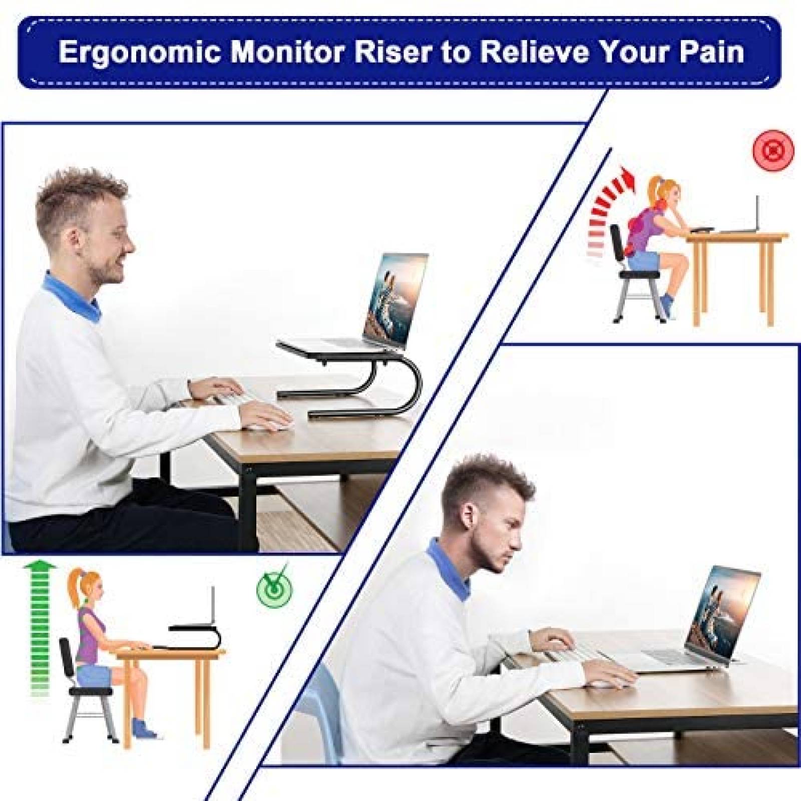 Mesa de Cama para Laptop ERGO TAB EBLL2 14.5''x4'' -Negro