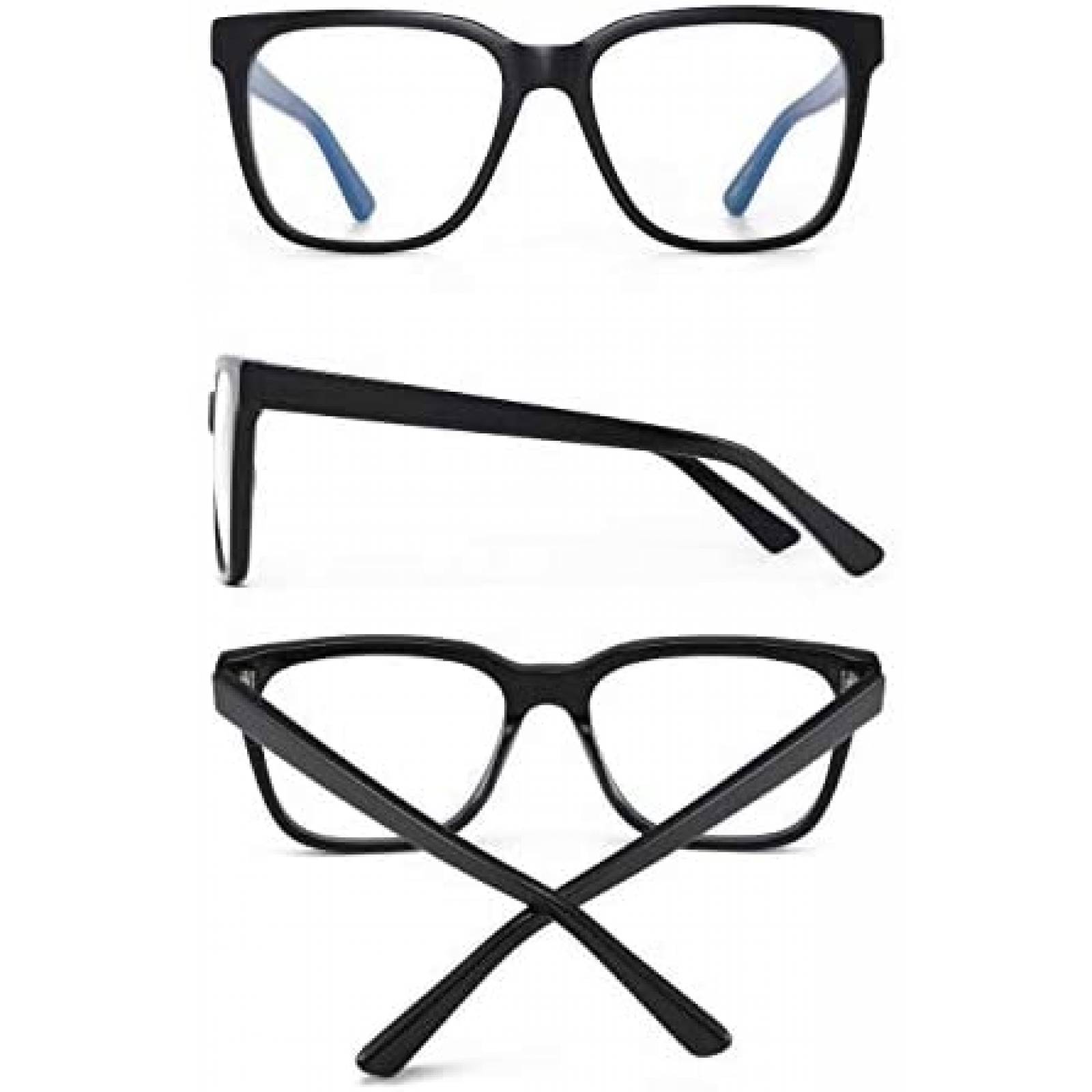 Lentes de Bloque de Luz Azul JIM HALO Unisex -Negro