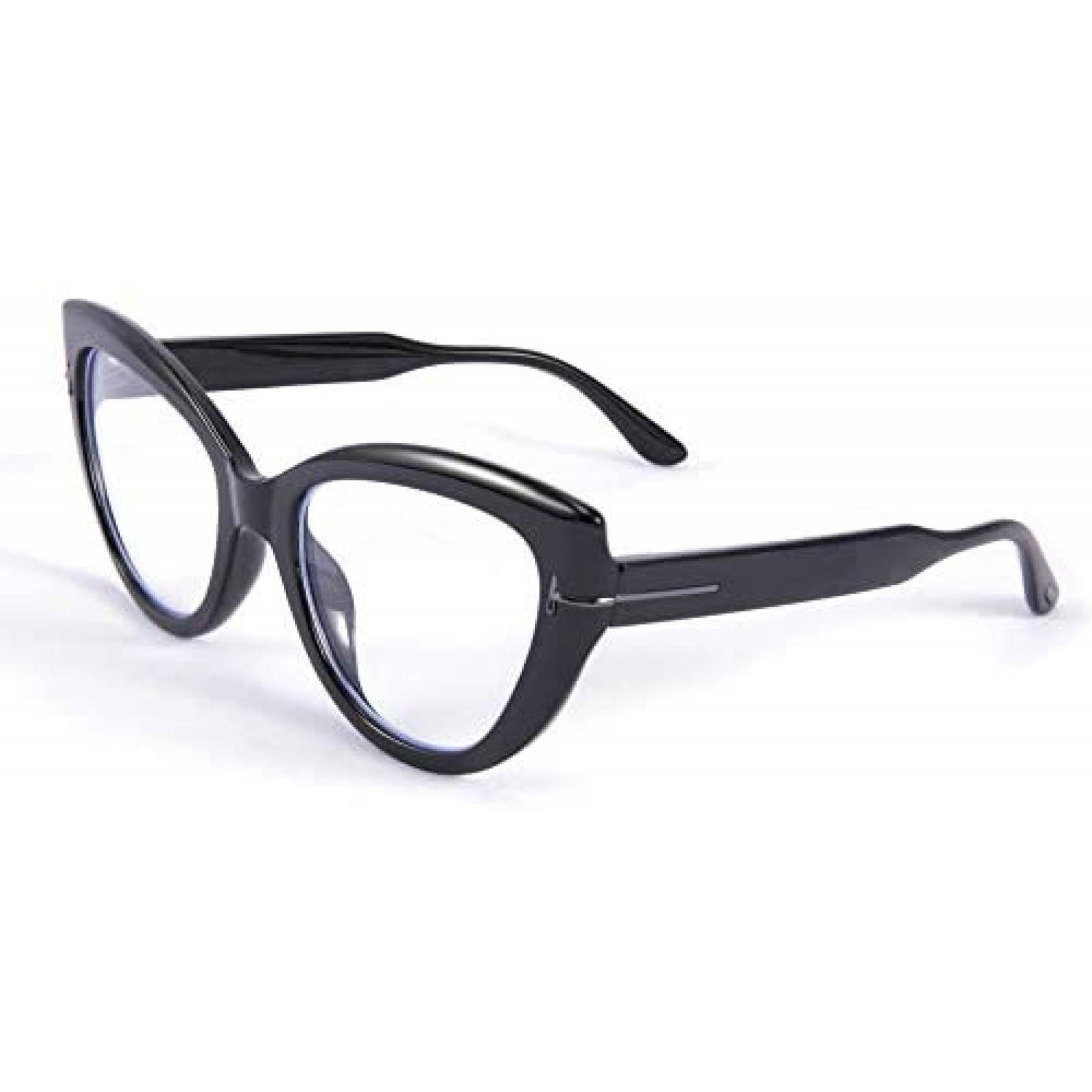 Gafas de bloqueo de luz azul FEISEDY gruesas de ojo de gato