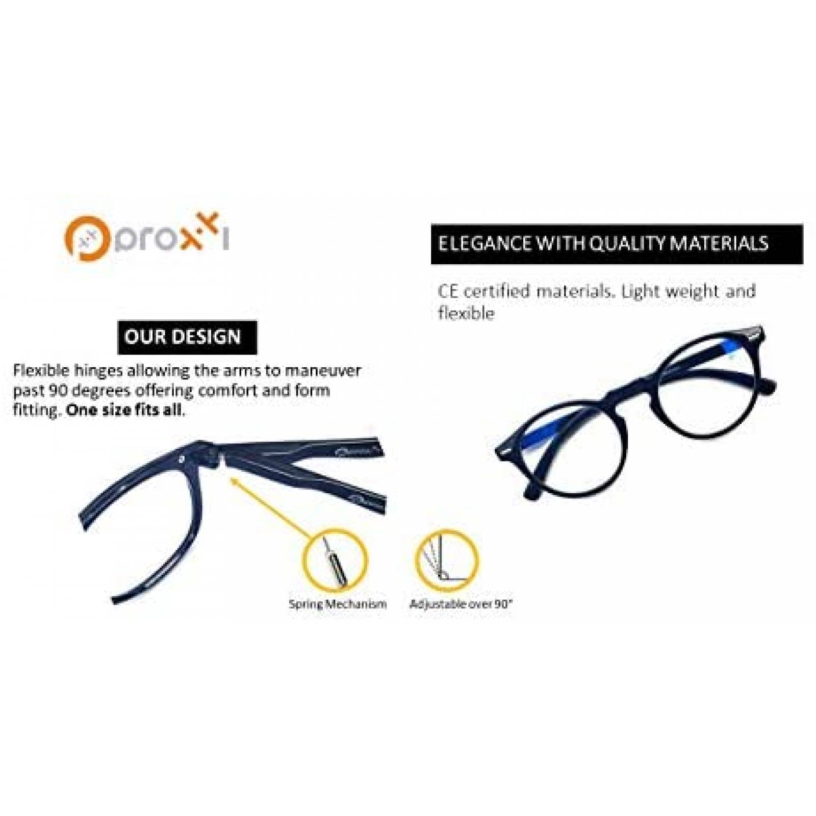 Lentes computador Proxxi Anti luz azul Gaming -Negro