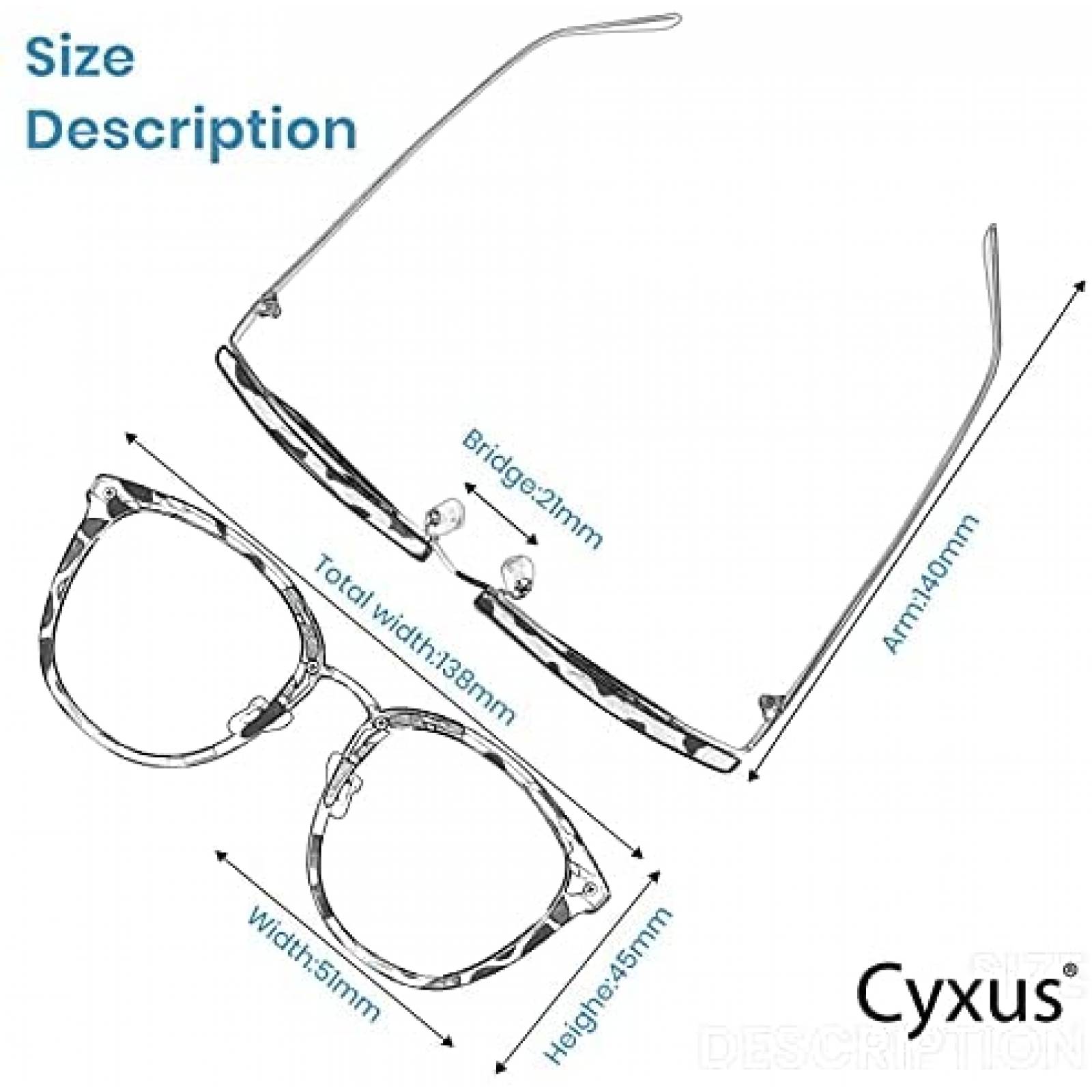 Gafas Cyxus TR90 de luz azul ultraligera con bloqueo UV
