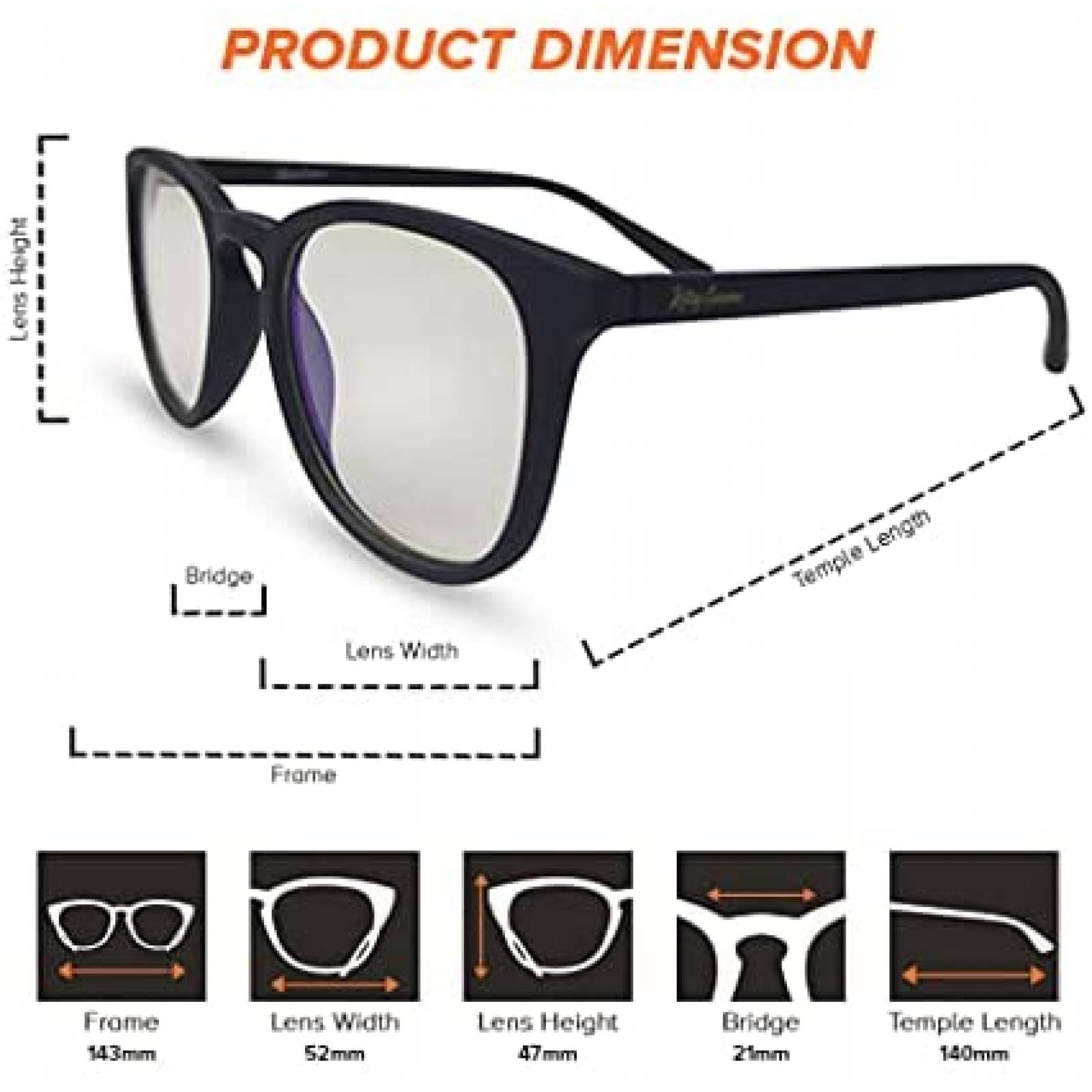 Lentes computador Riley Carson TR90 Mujer bloquea luz azul