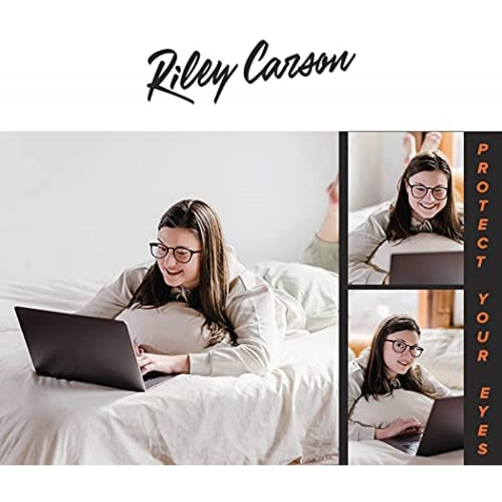 Lentes computador Riley Carson TR90 Mujer bloquea luz azul