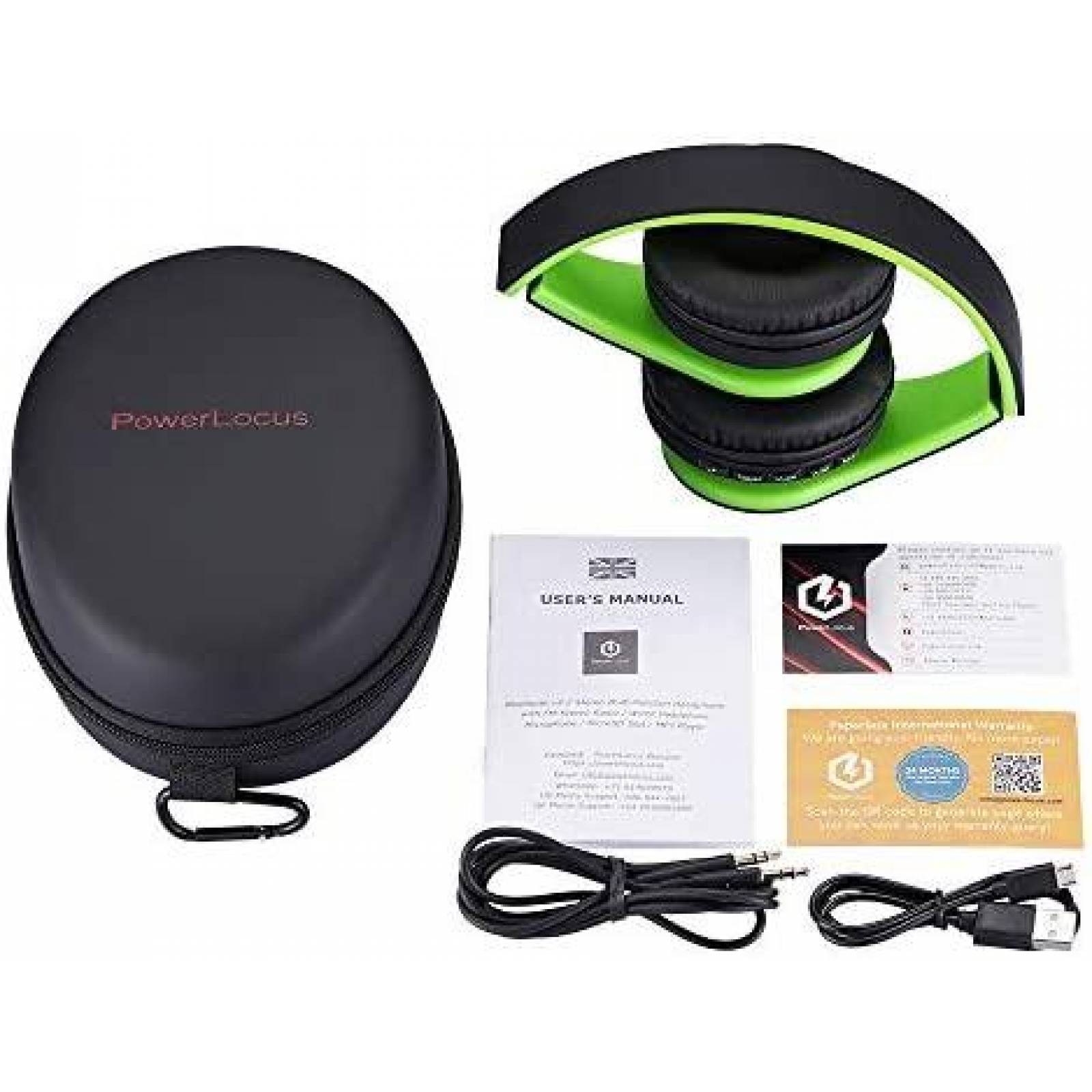 Audifonos PowerLocus Inalambricos Dobables de Diadema