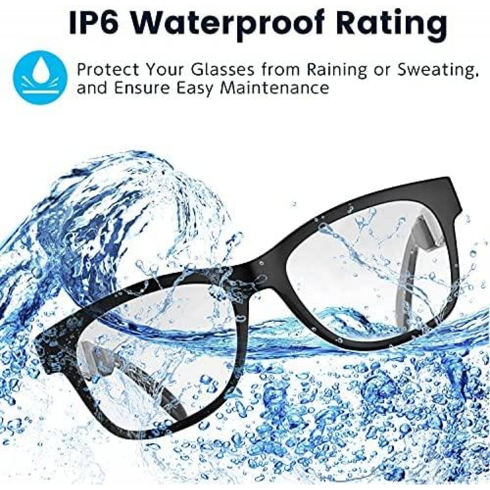 Lentes con Audifonos QZTELECTRONIC Bluetooth Inteligentes