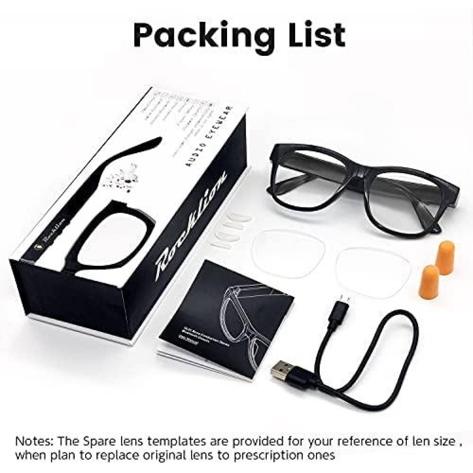 Lentes con Audifonos QZTELECTRONIC Bluetooth Inteligentes