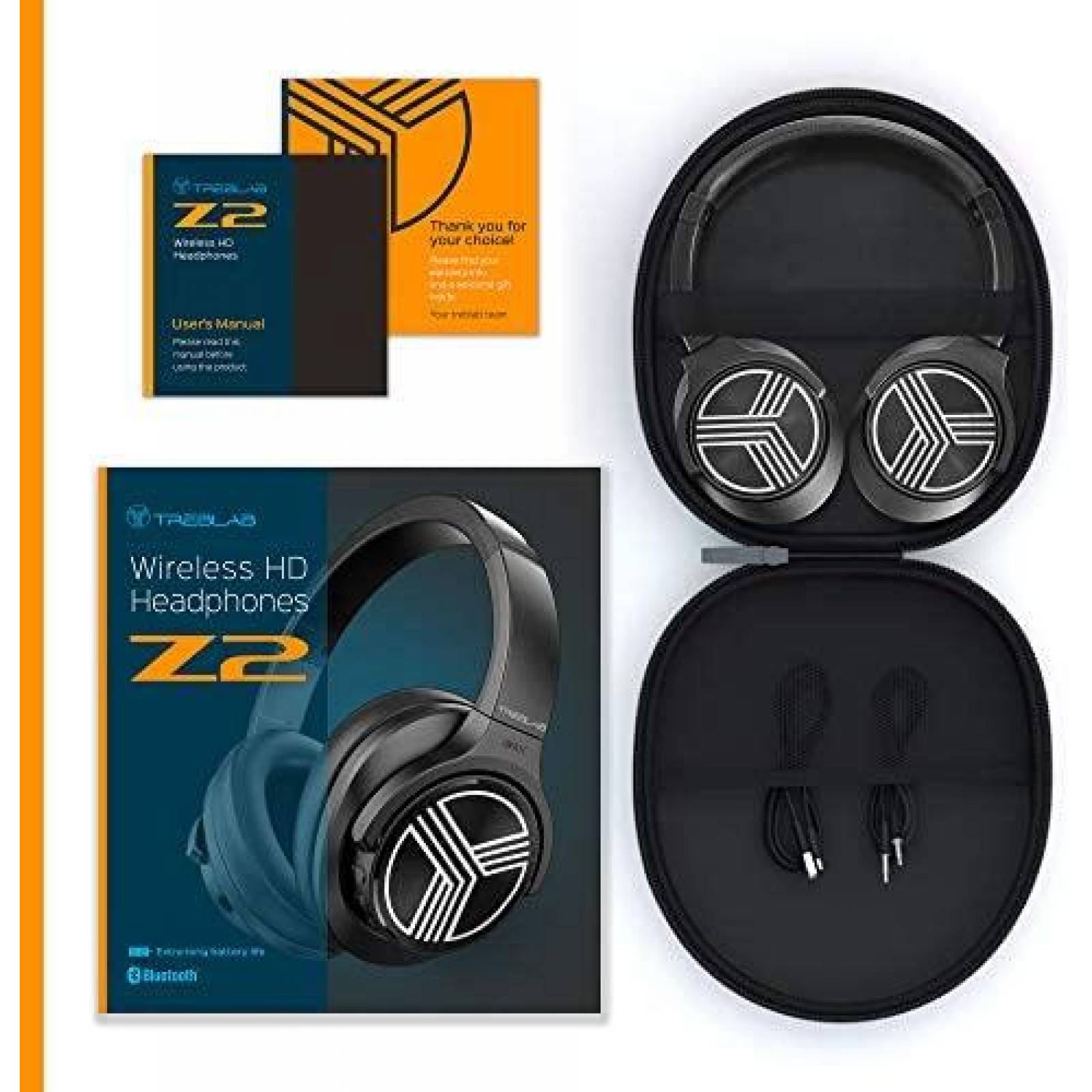Audifonos Treblab Z2 Inalambricos de Diadema -Negro