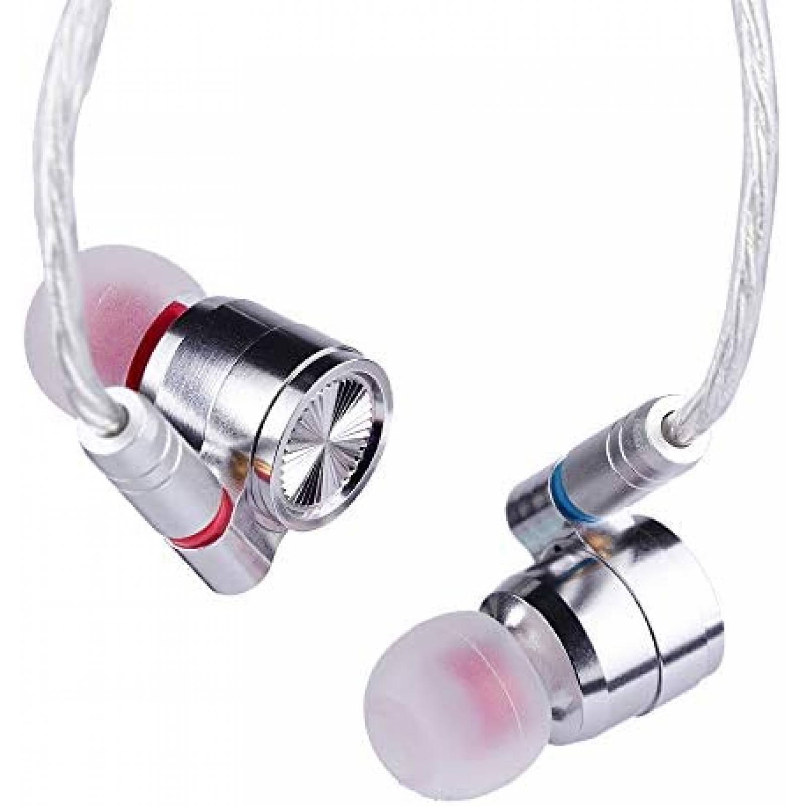 Audifonos Linsoul TIN HiFi T4 Alambricos 3.5mm -Plateado